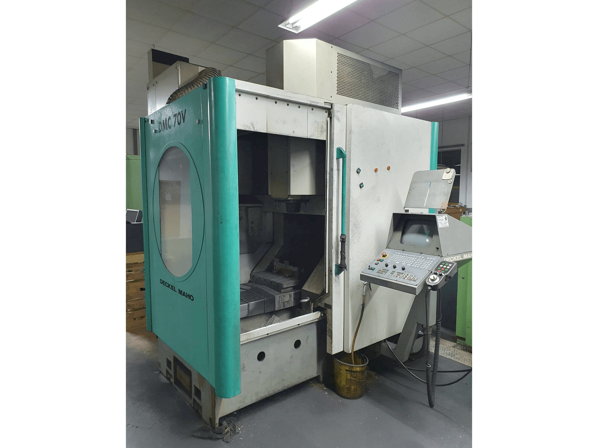 Front view of DMG DMC 70 V machine