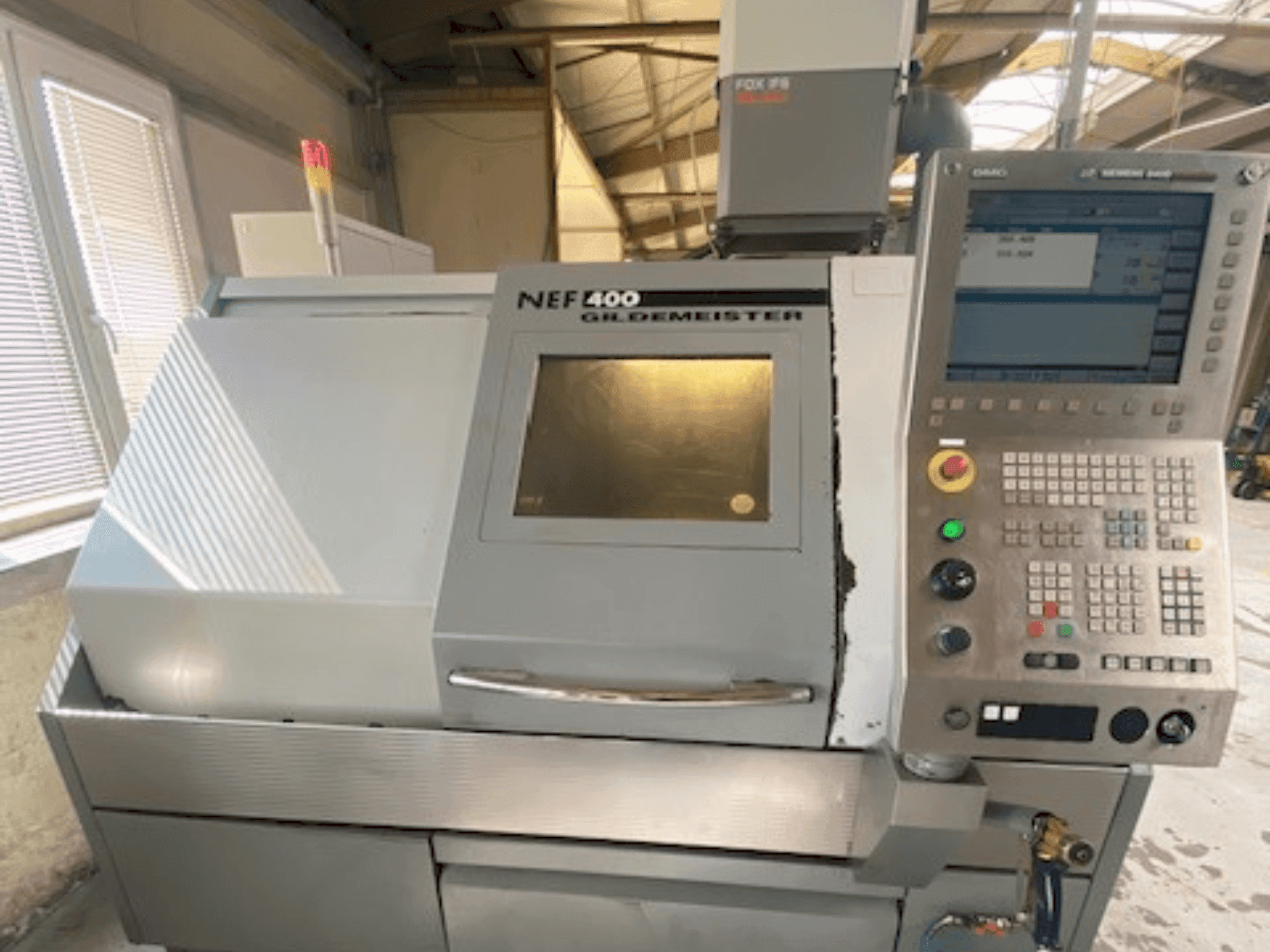 Front view of Gildemeister NEF 400 machine