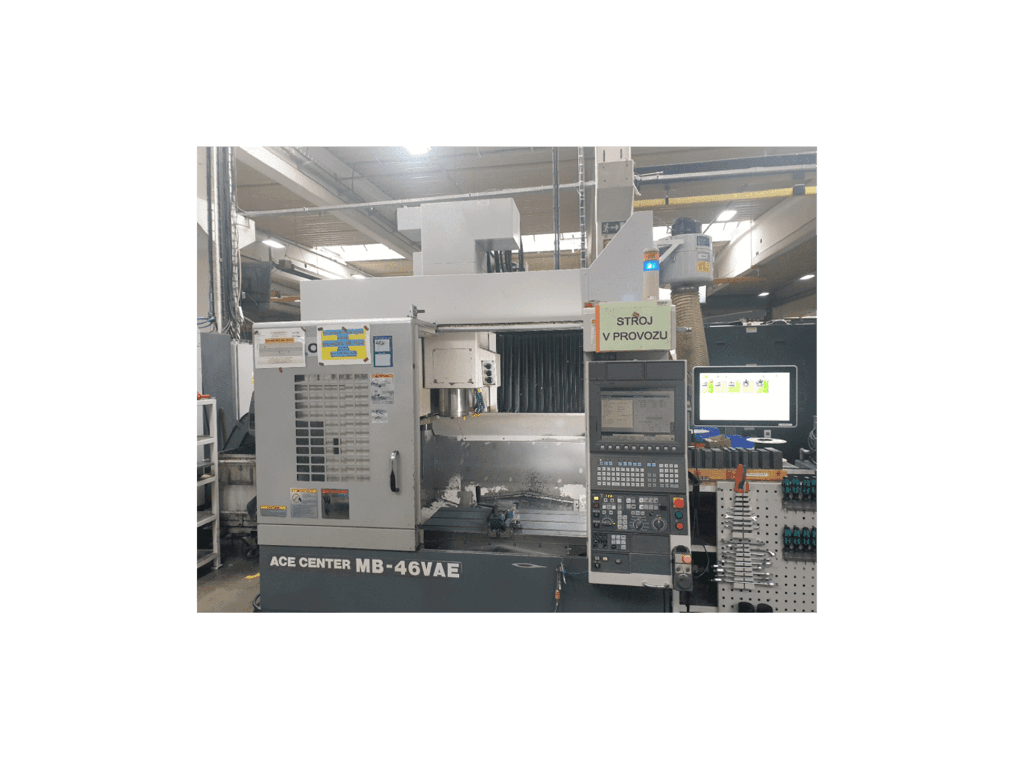 Front view of Okuma MB-46VAE machine