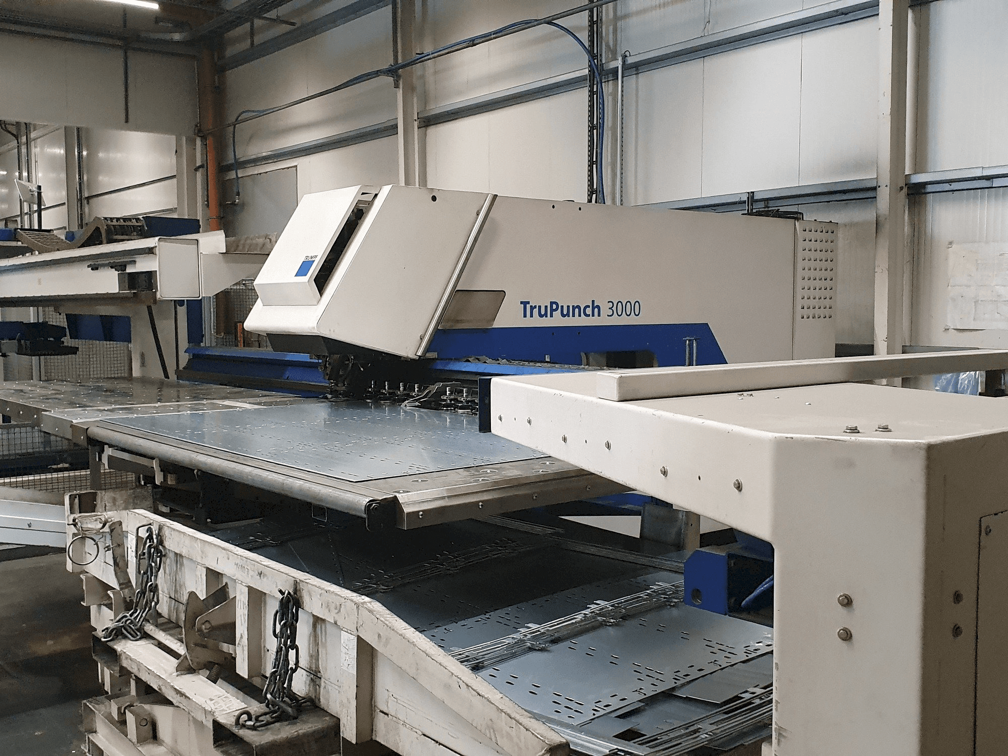 Front view of Trumpf TruPunch 3000 Sheet Master machine