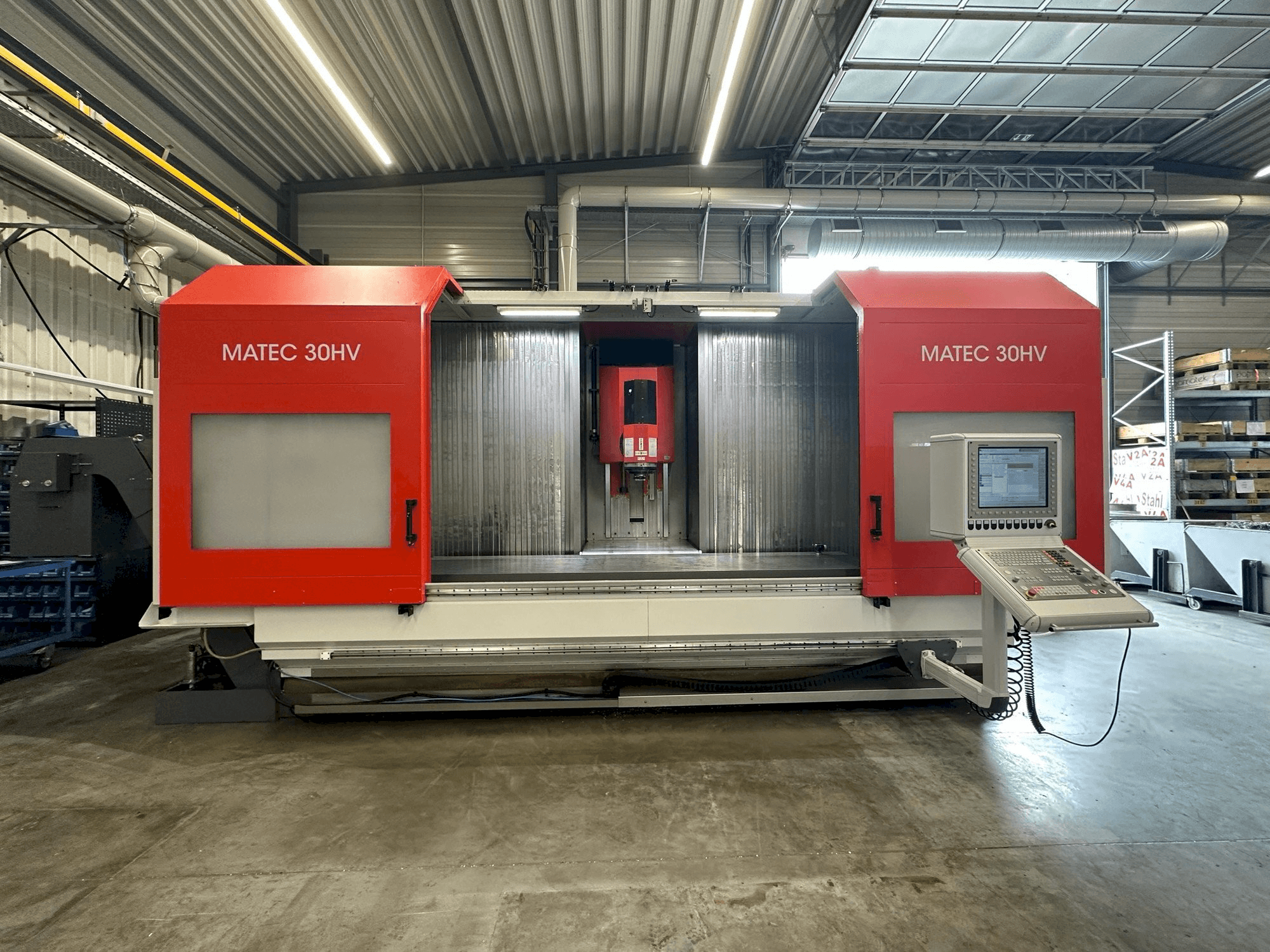 Front view of Matec 30HV machine