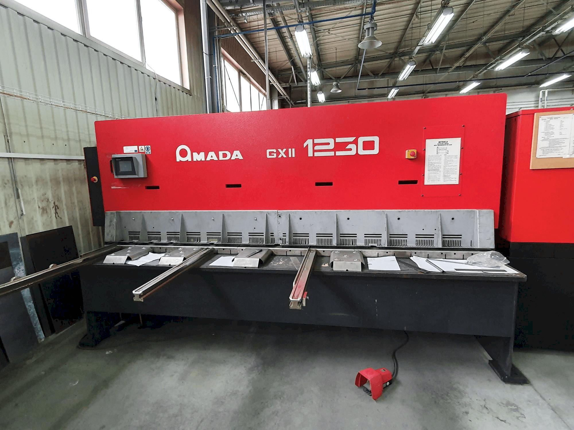 Front view of AMADA GX II 1230 machine
