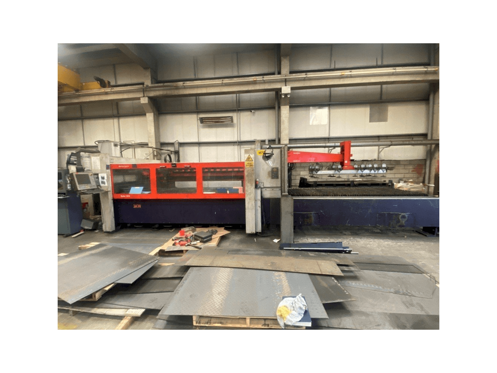 Front view of Bystronic Bystar 3015 machine