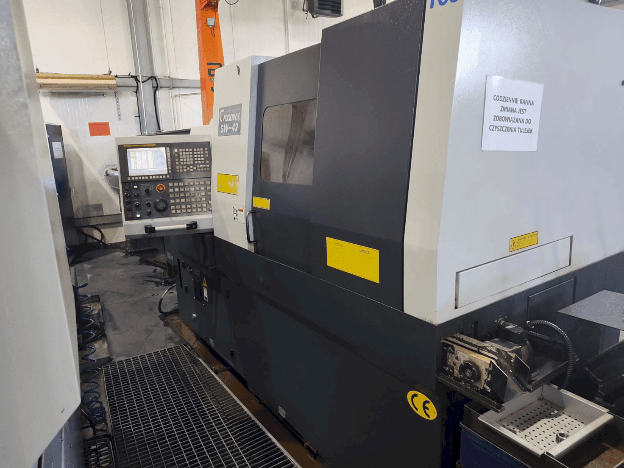 Front view of Goodway SW 42 machine