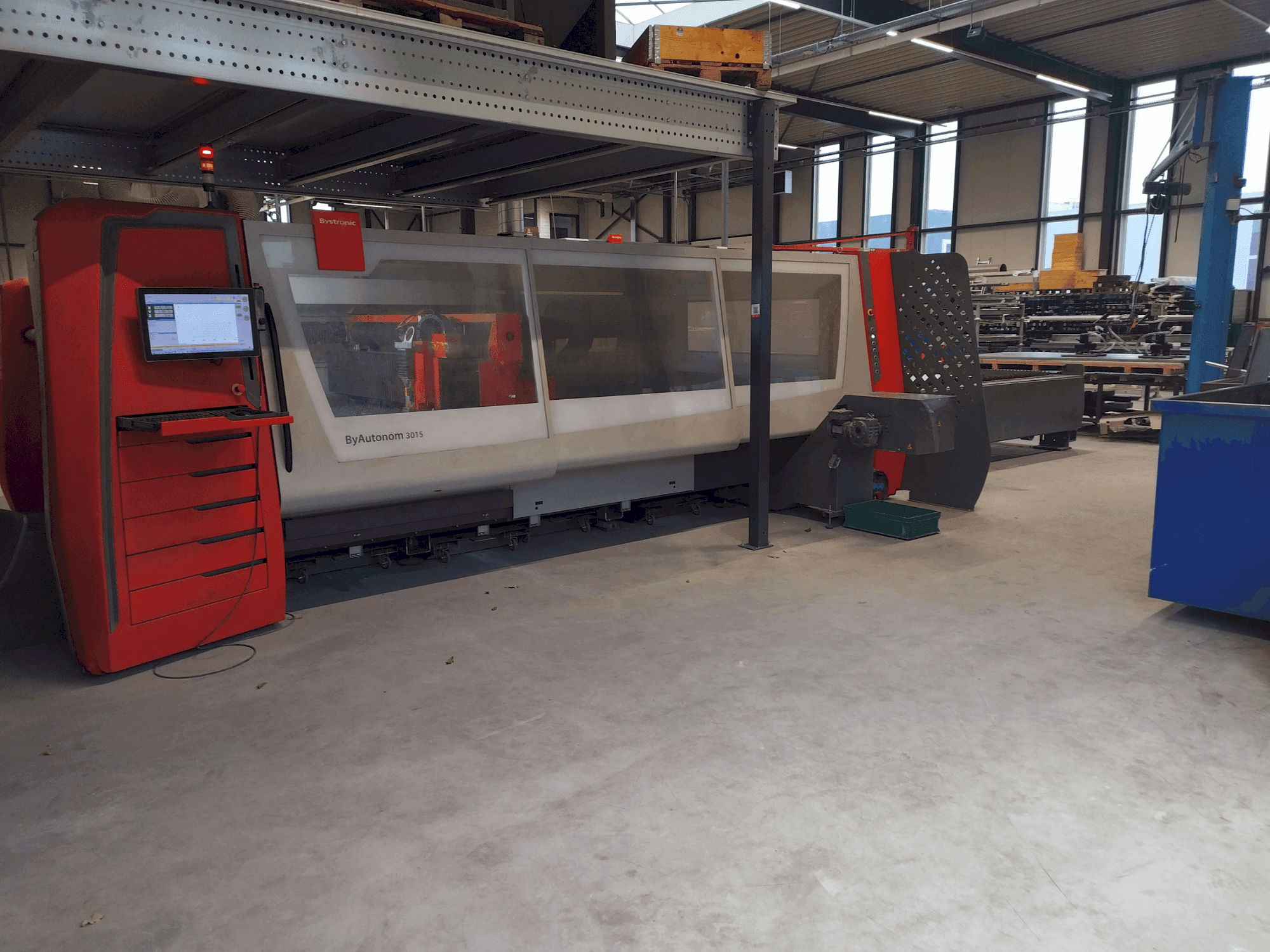 Front view of Bystronic ByAutonom 3015 machine