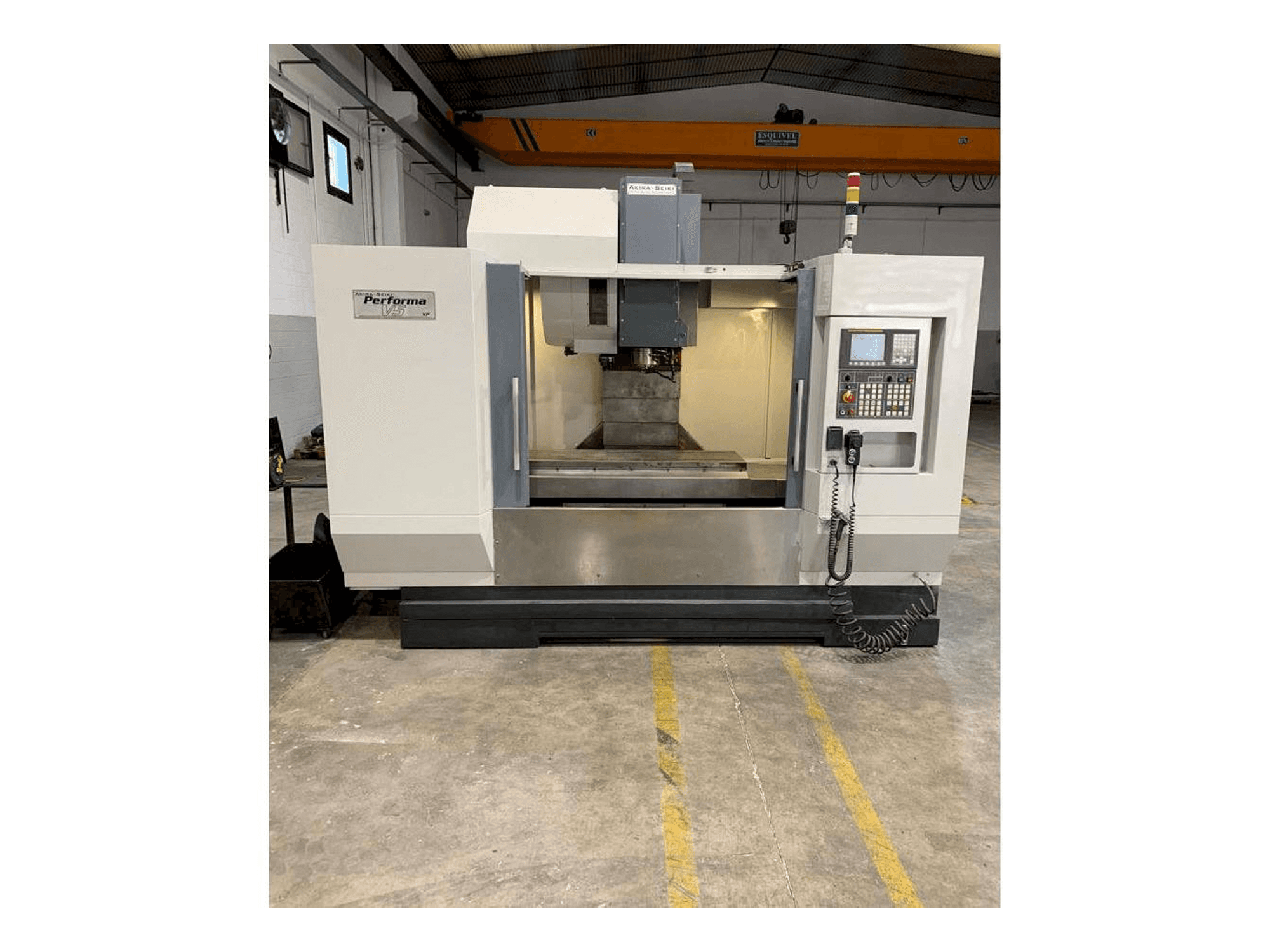 Front view of Akira Seiki V5 XP machine