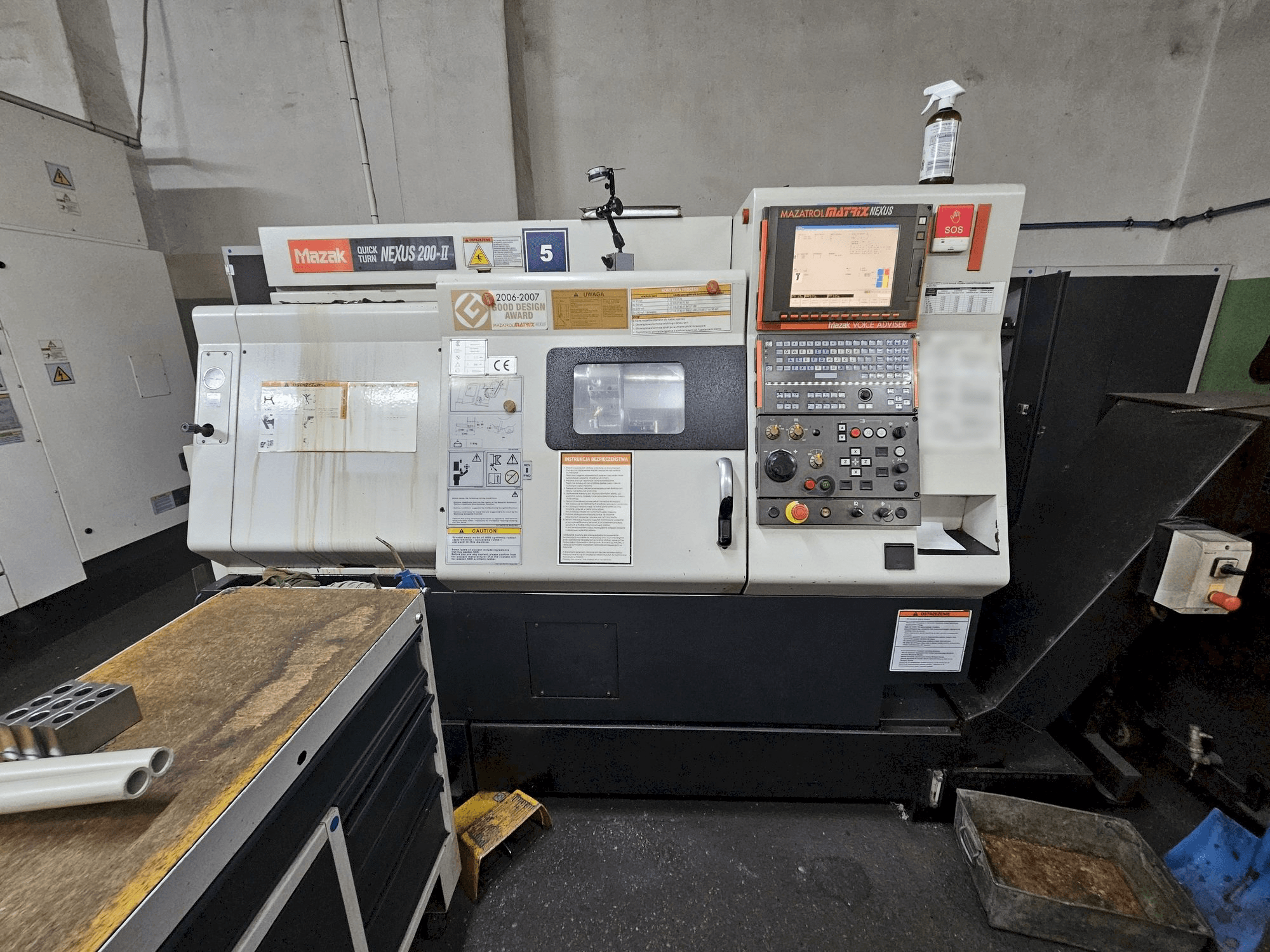 Front view of Mazak QUICKTURN NEXUS 200-II machine