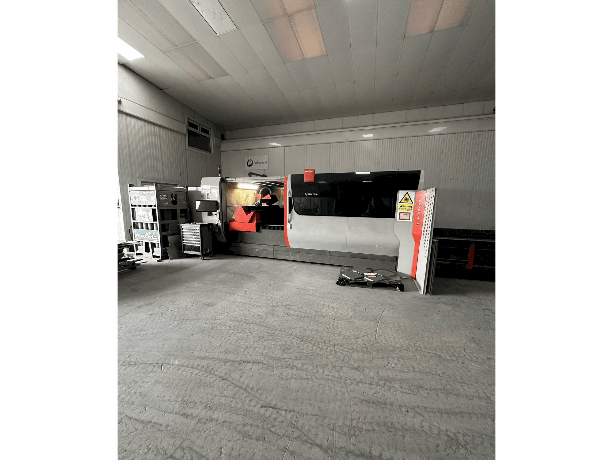 Front view of Bystronic Bystar 6KW 3015 Fiber machine