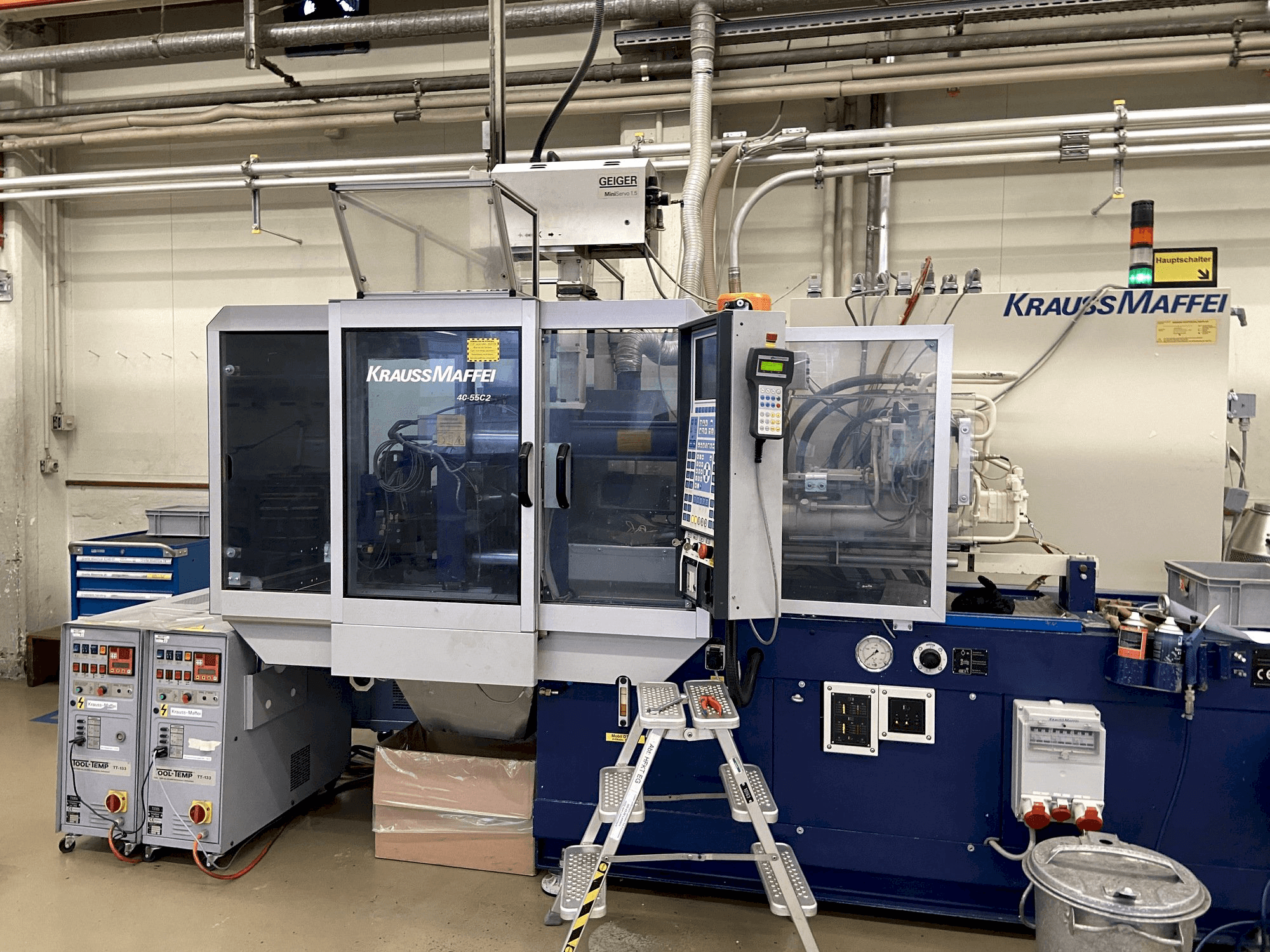 Front view of Krauss Maffei 40/55 C2 machine