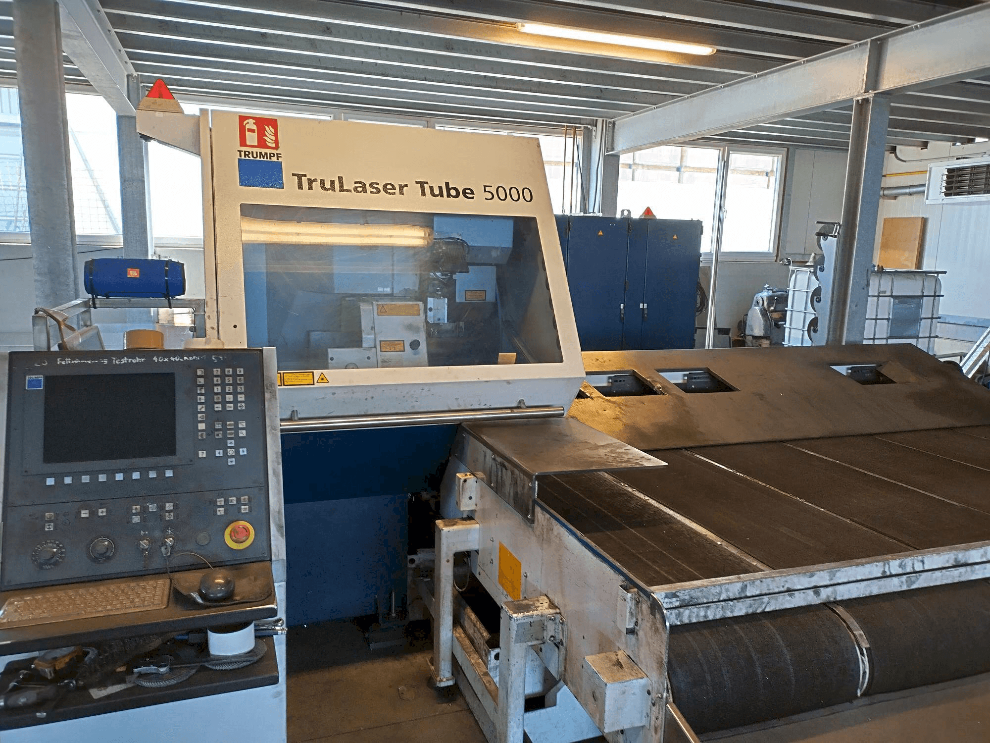 Front view of Trumpf TruLaser Tube 5000 machine