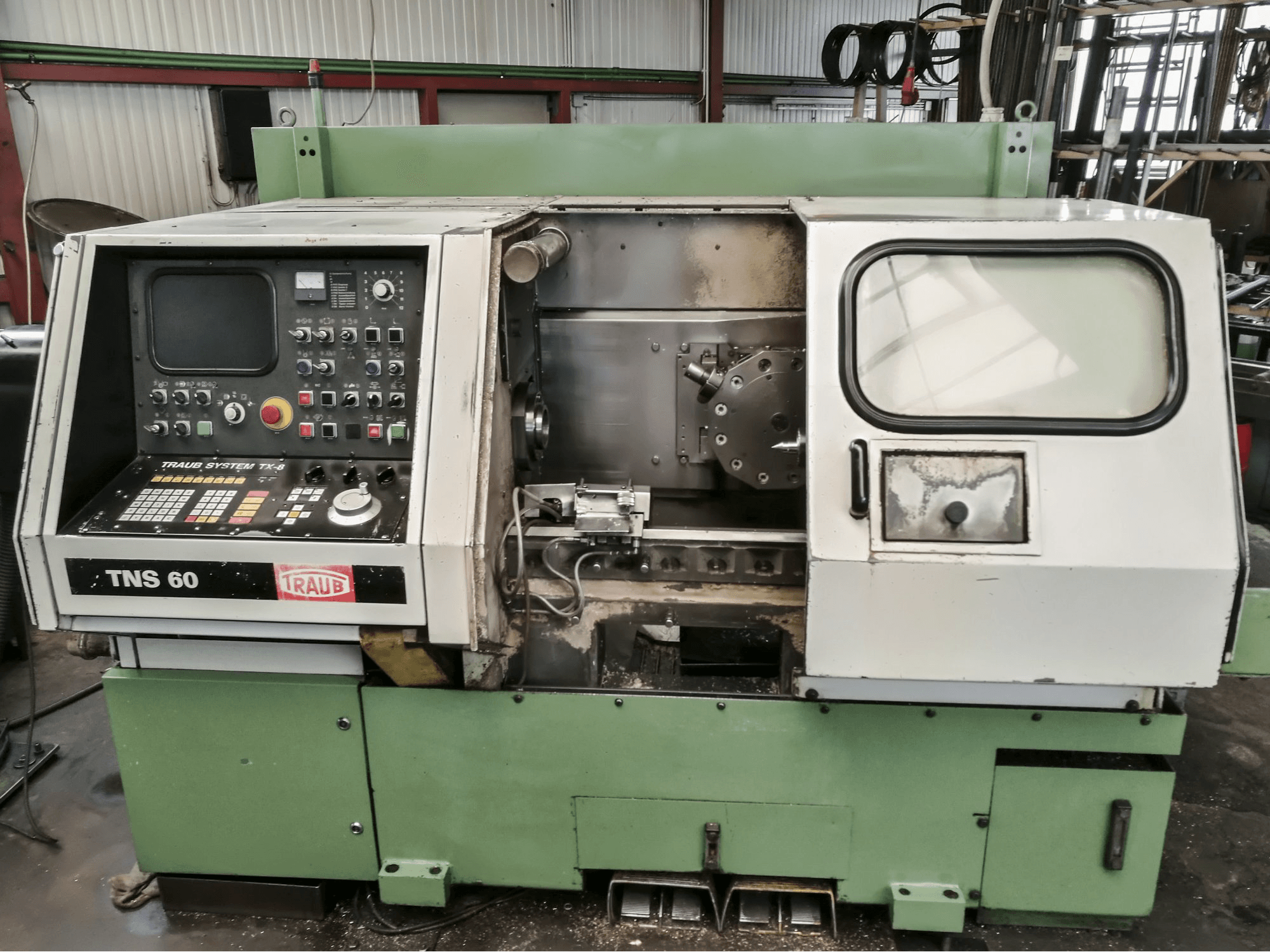 Front view of TRAUB TNS 60 Machine