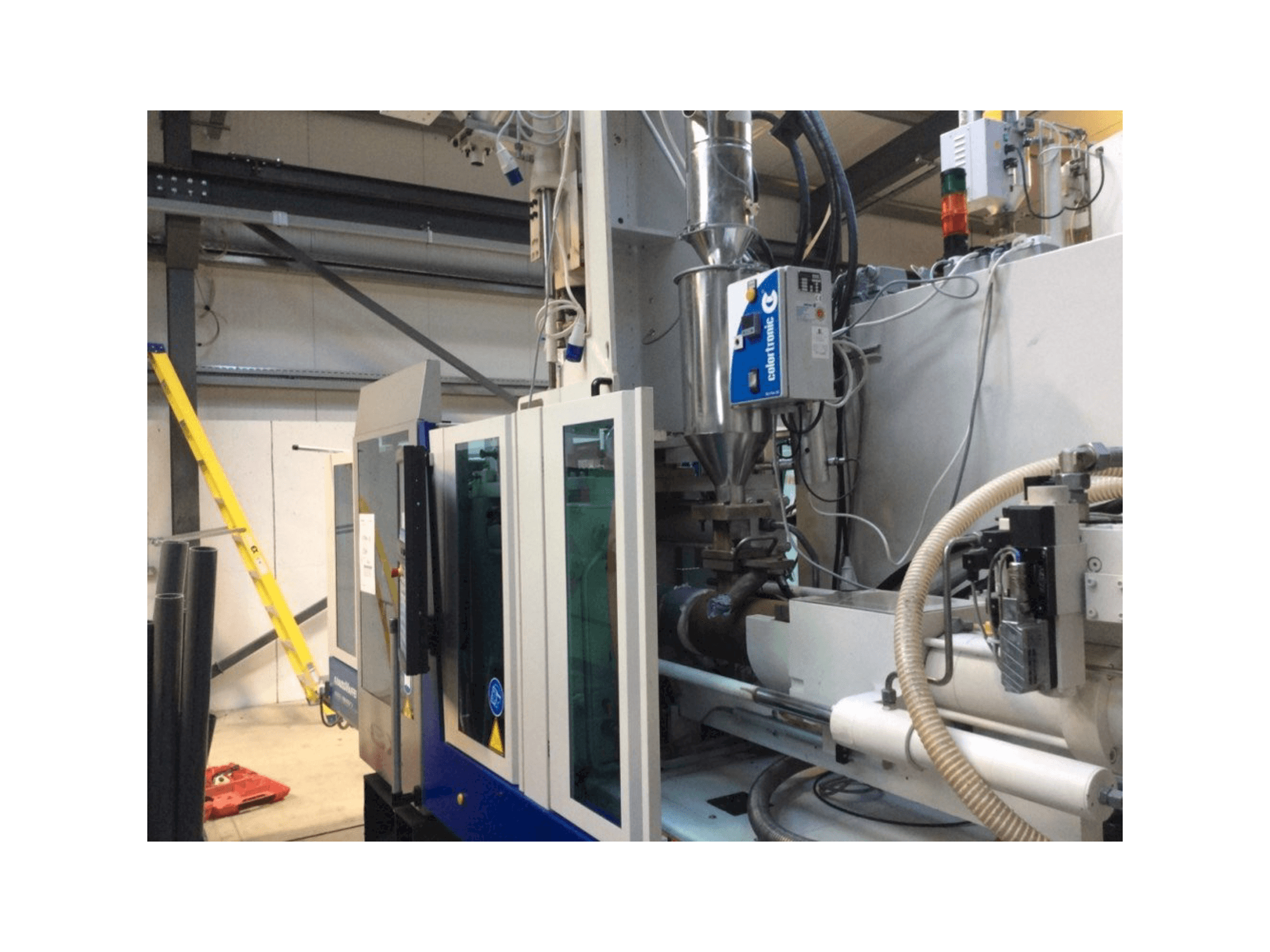 Front view of Krauss Maffei 80-180-55 CX V machine