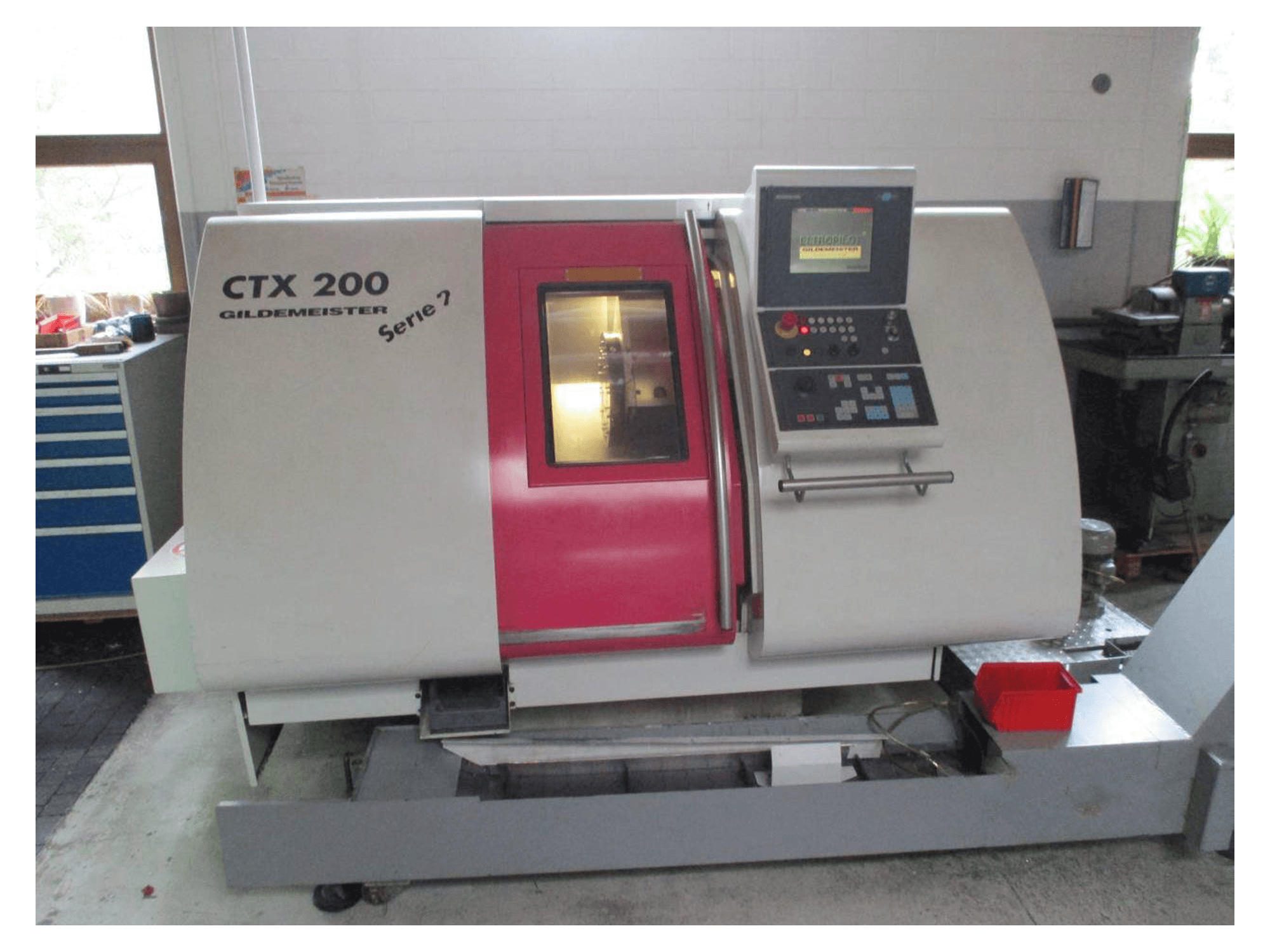 Front view of Gildemeister CTX 200 machine