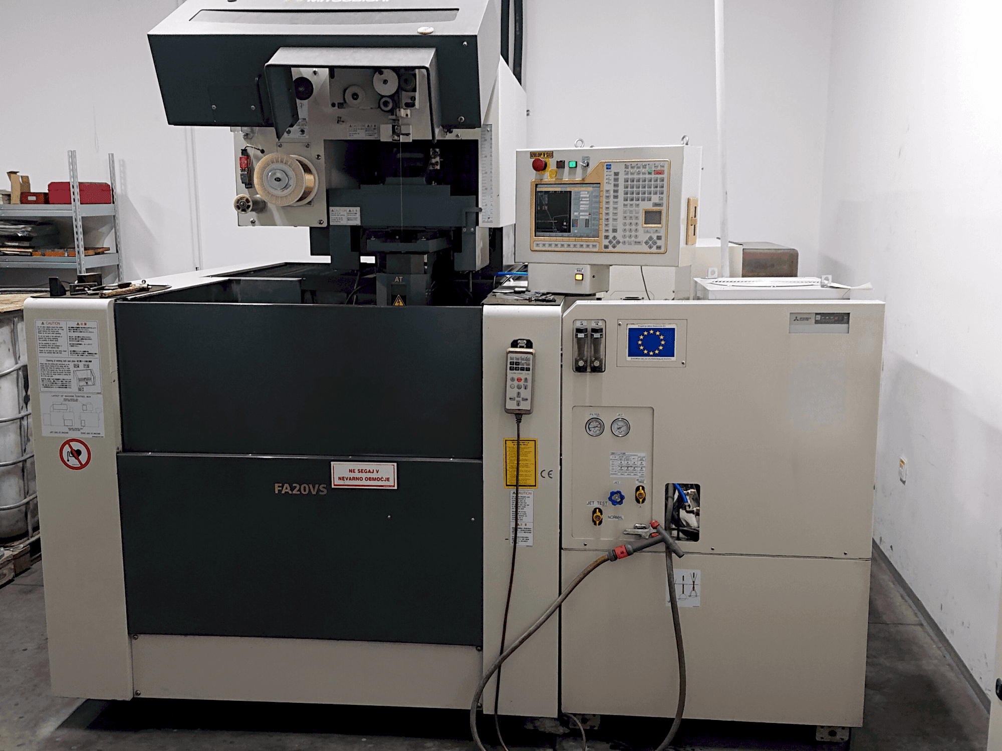 Front view of Mitsubishi Electric FA20-VS machine