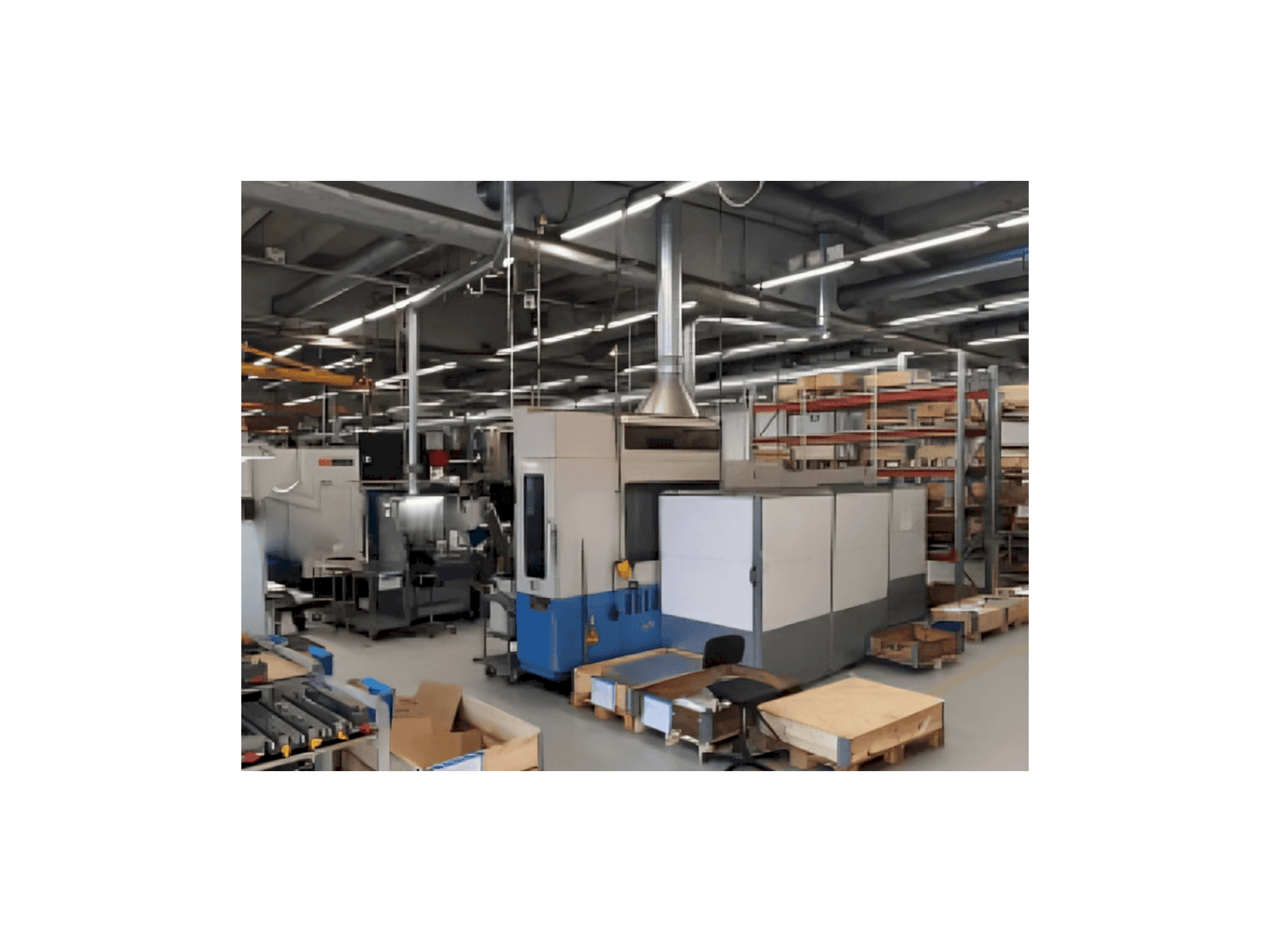 Front view of Mazak H-500 machine