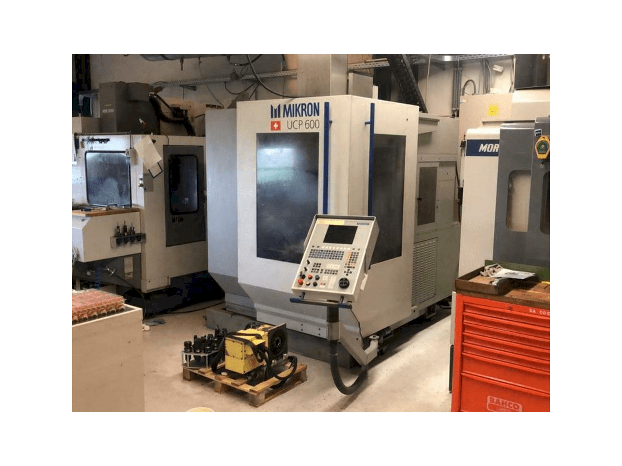 Front view of MIKRON UCP600 machine