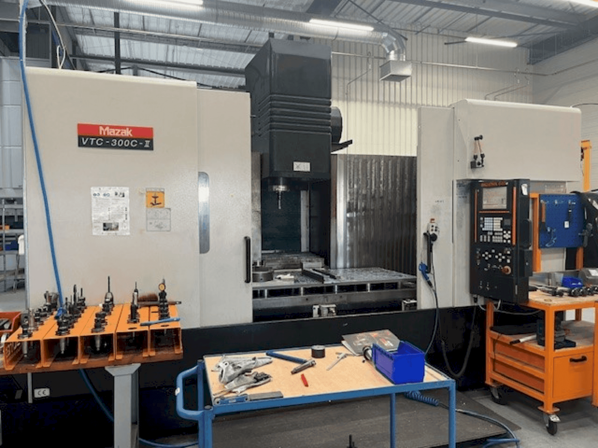 Front view of Mazak VTC-300C-II machine