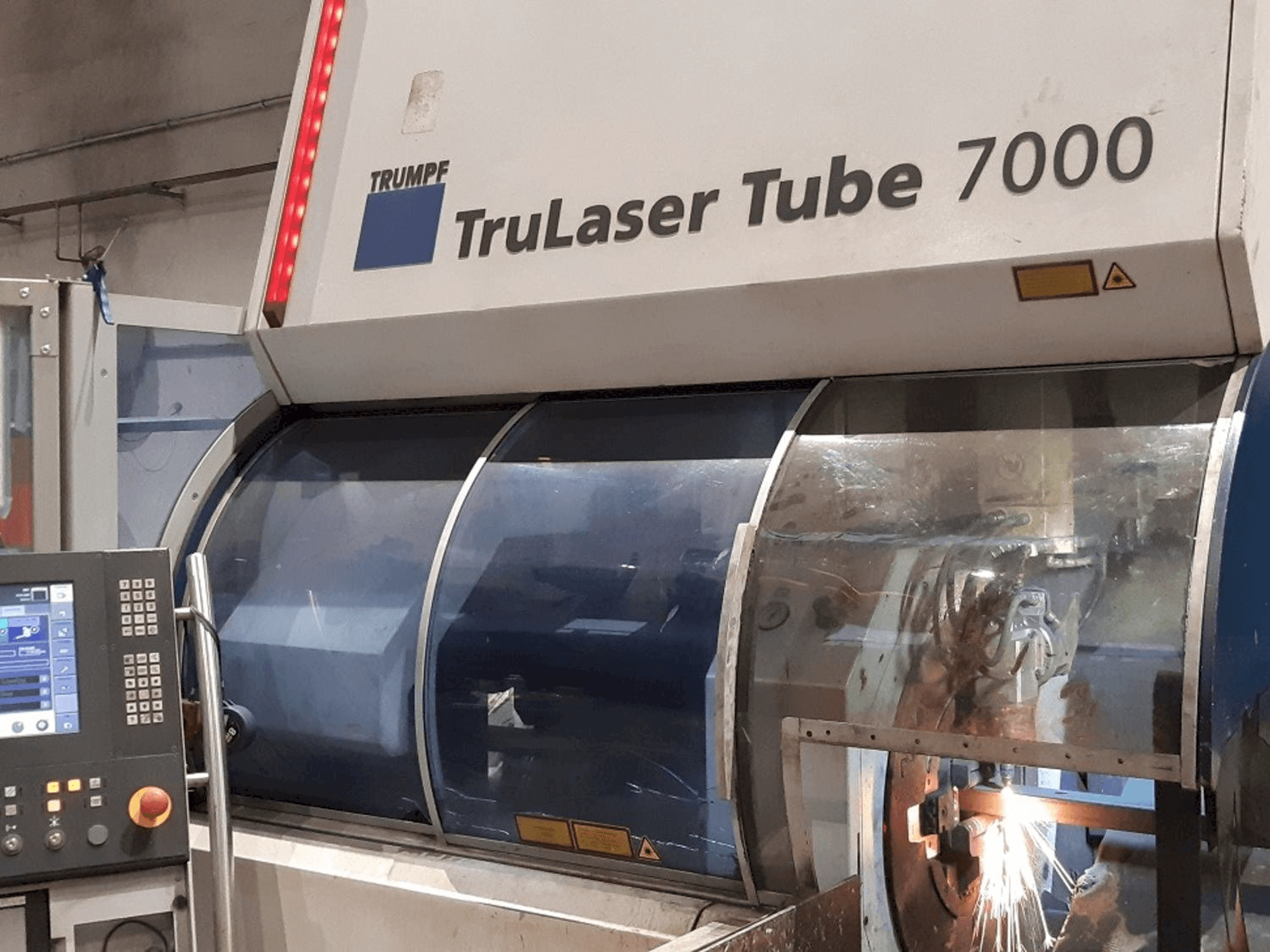 Front view of Trumpf TruLaser Tube 7000 machine