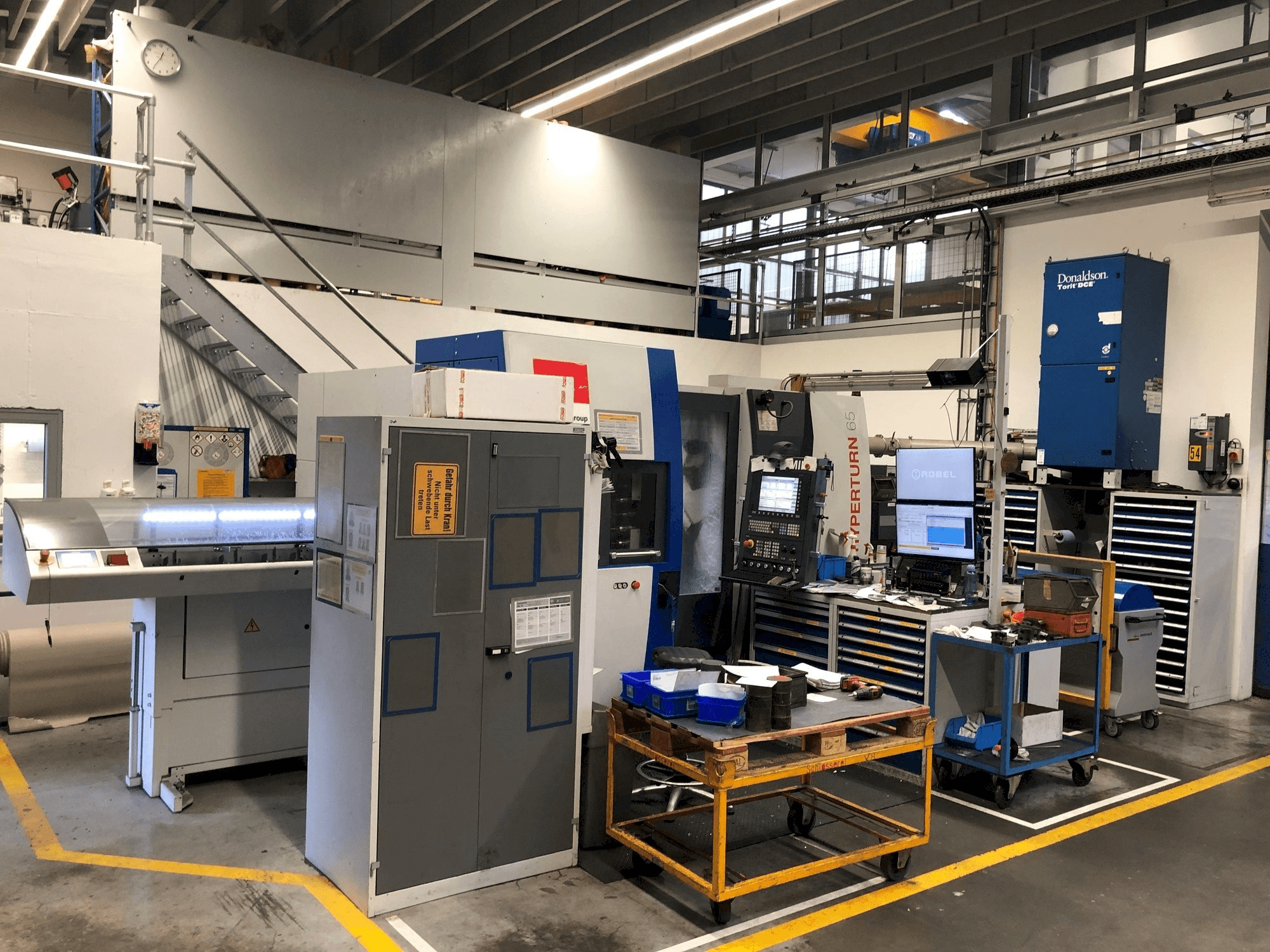 Front view of EMCO HYPERTURM 65 PM machine