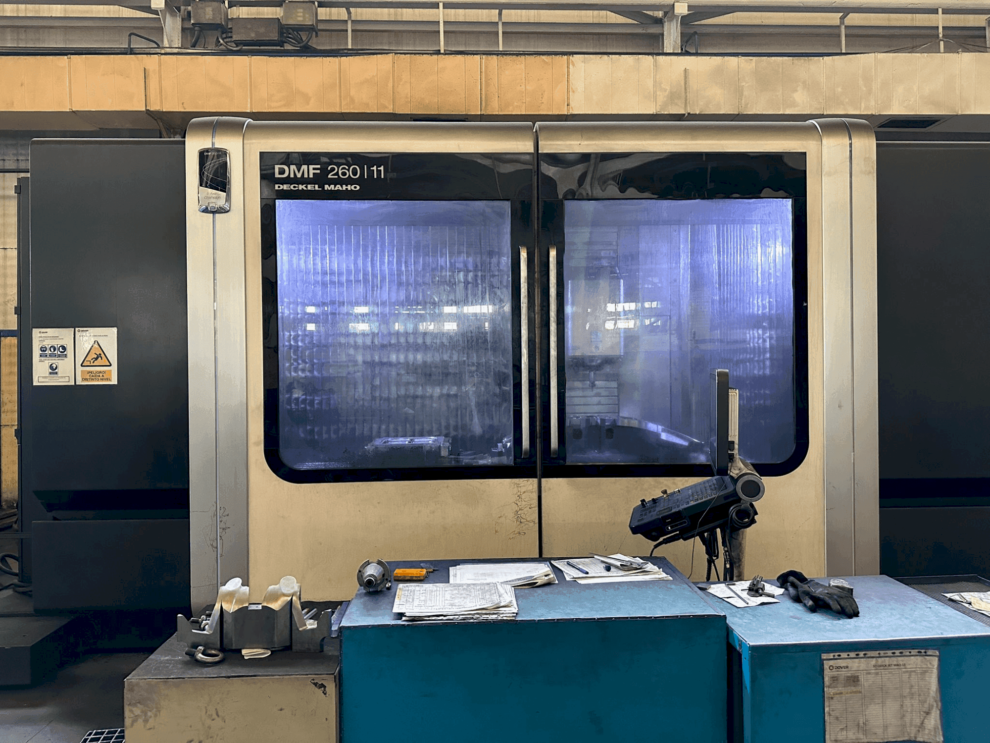 Front view of DMG MORI DMF 260-11 (2014) machine