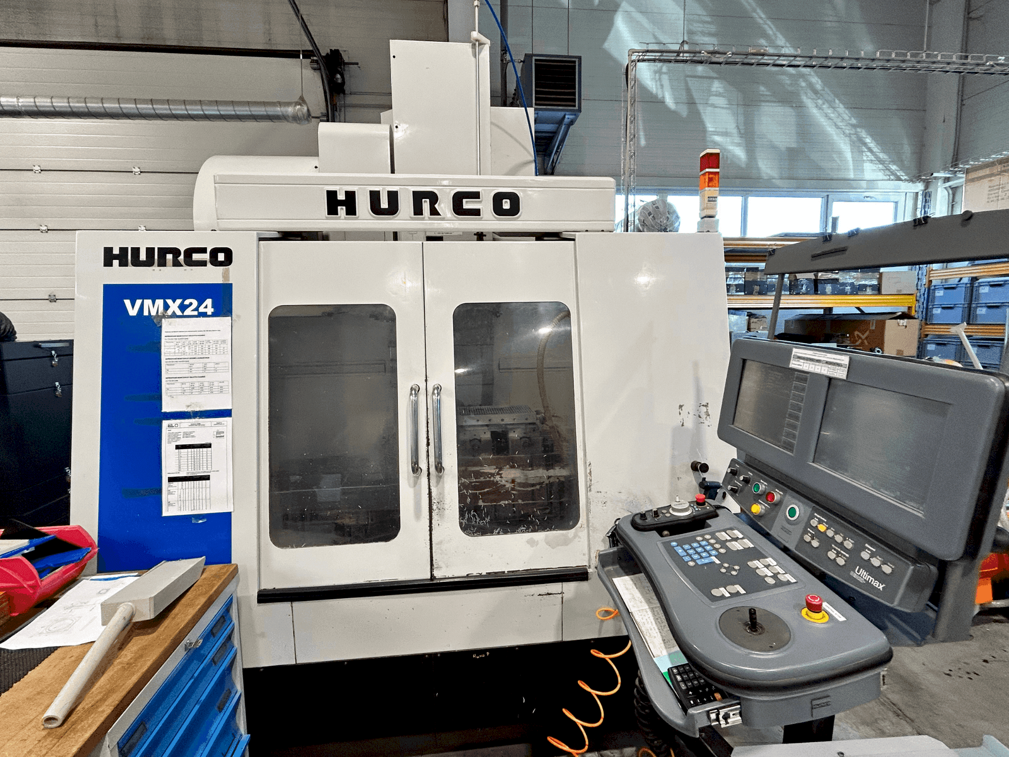 Front view of Hurco VMX24 machine