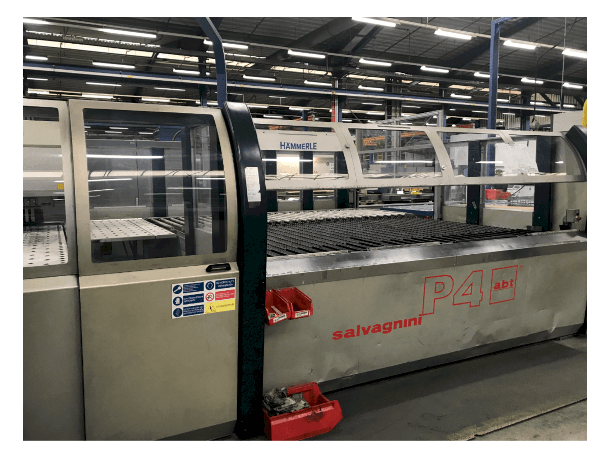 Front view of Salvagnini S4S-40 / P4-3216 machine