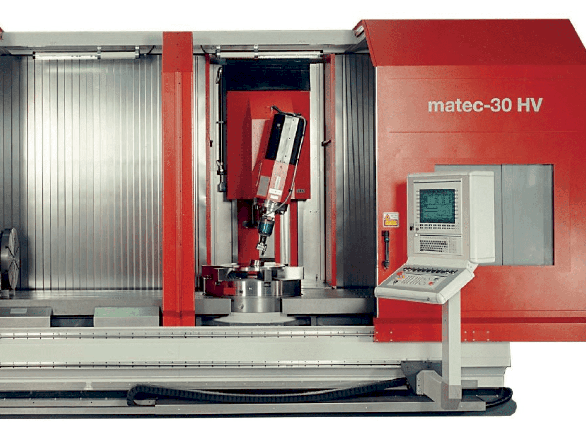Front view of Matec 30 HV machine