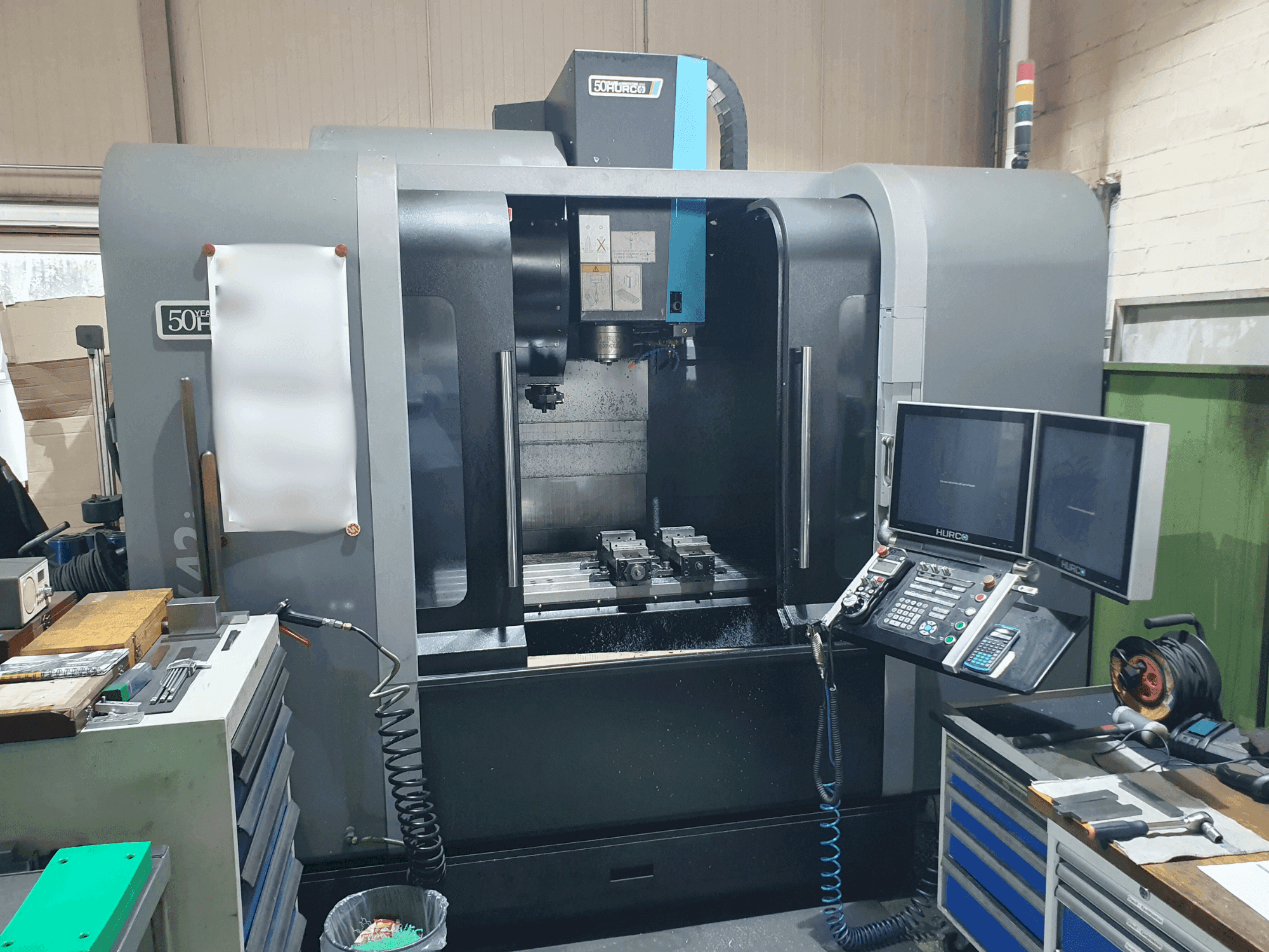 Front view of Hurco VMX42i machine