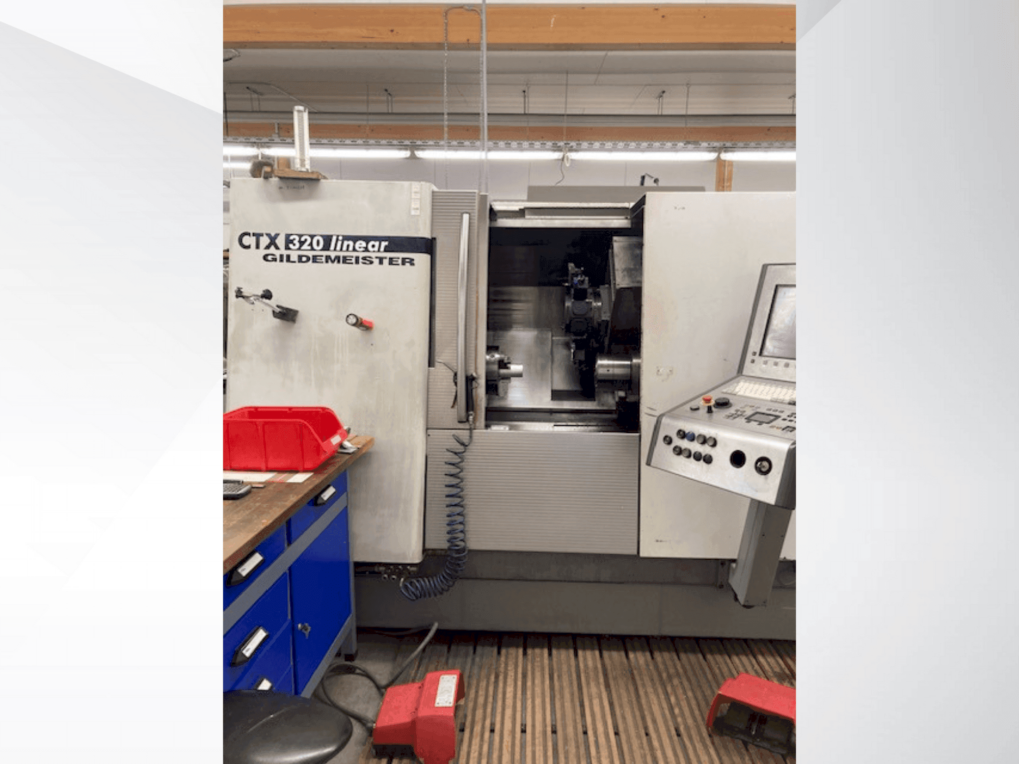 Front view of Gildemeister CTX 320 linear machine