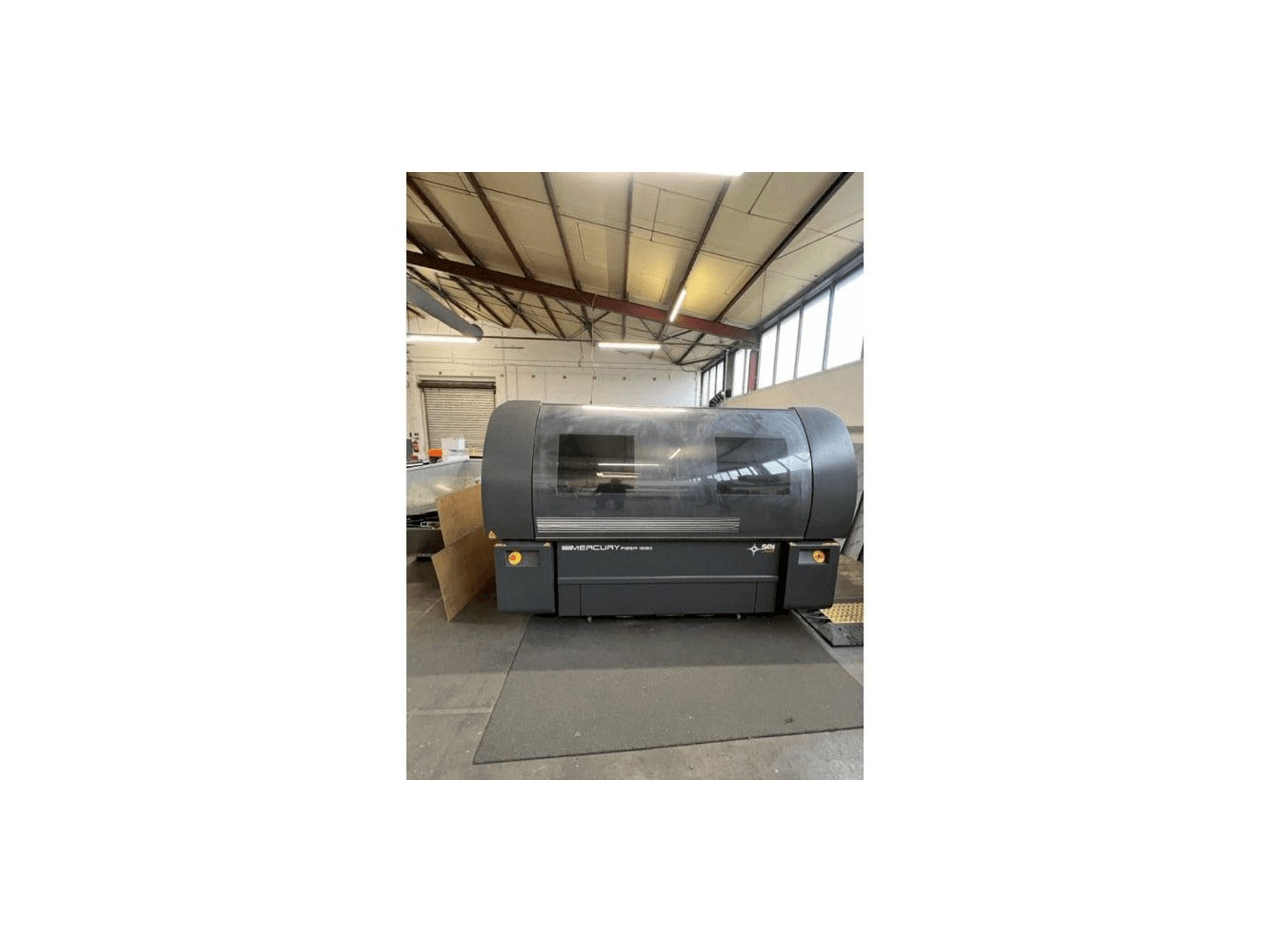 Front view of SEI Laser Mercury 1560 machine