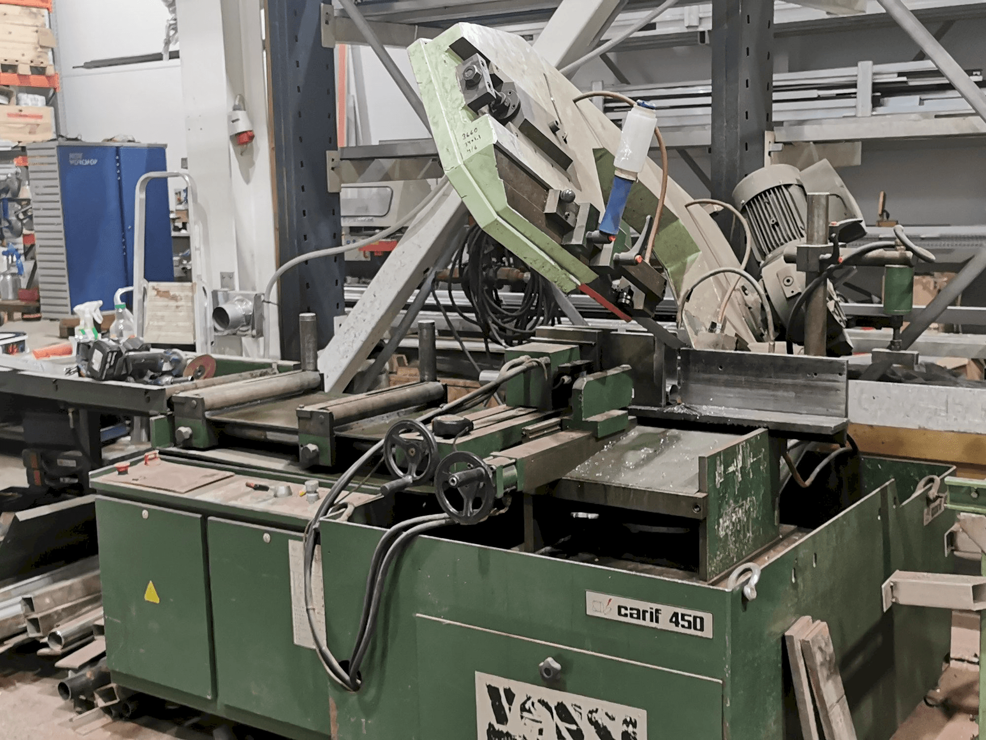 Front view of carif 450 BA machine