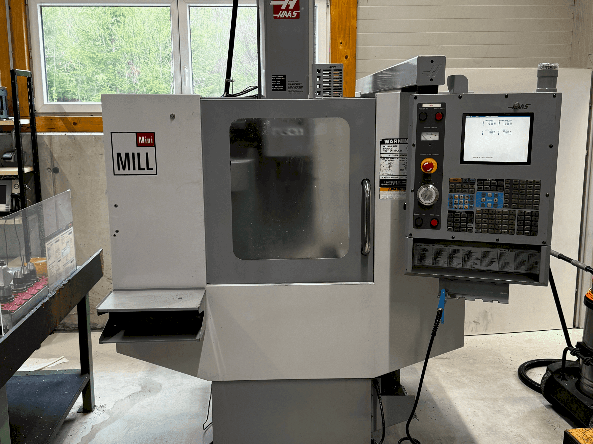 Front view of HAAS Mini-Mill HE machine