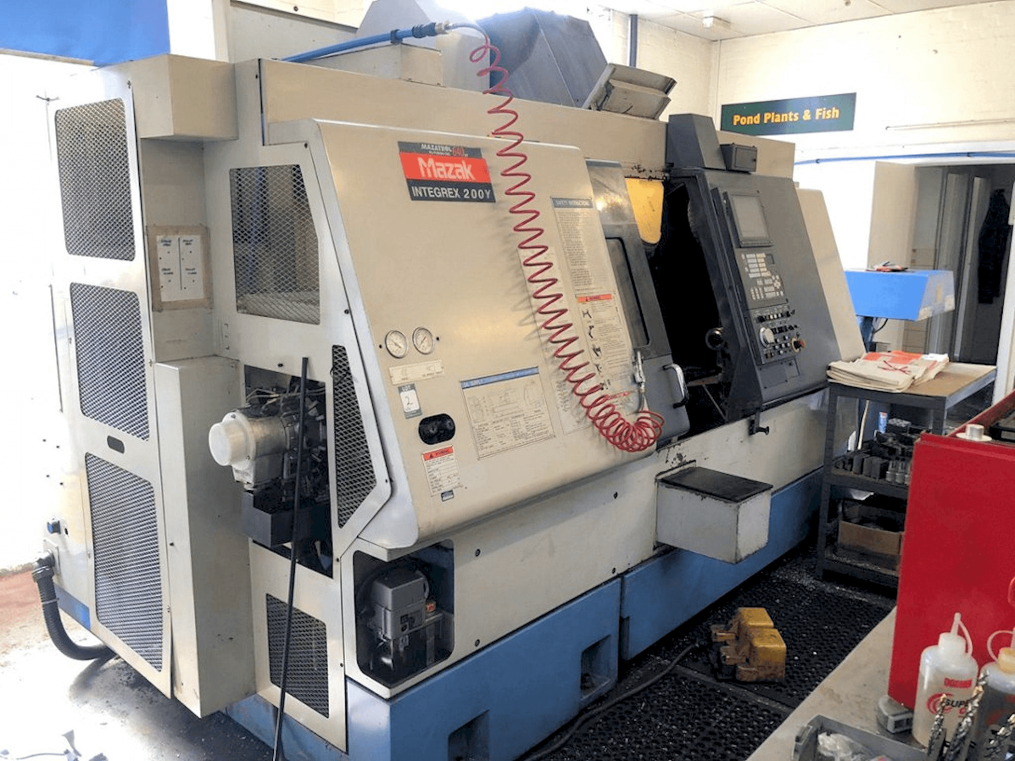 Front view of Mazak Integrex 200Y machine