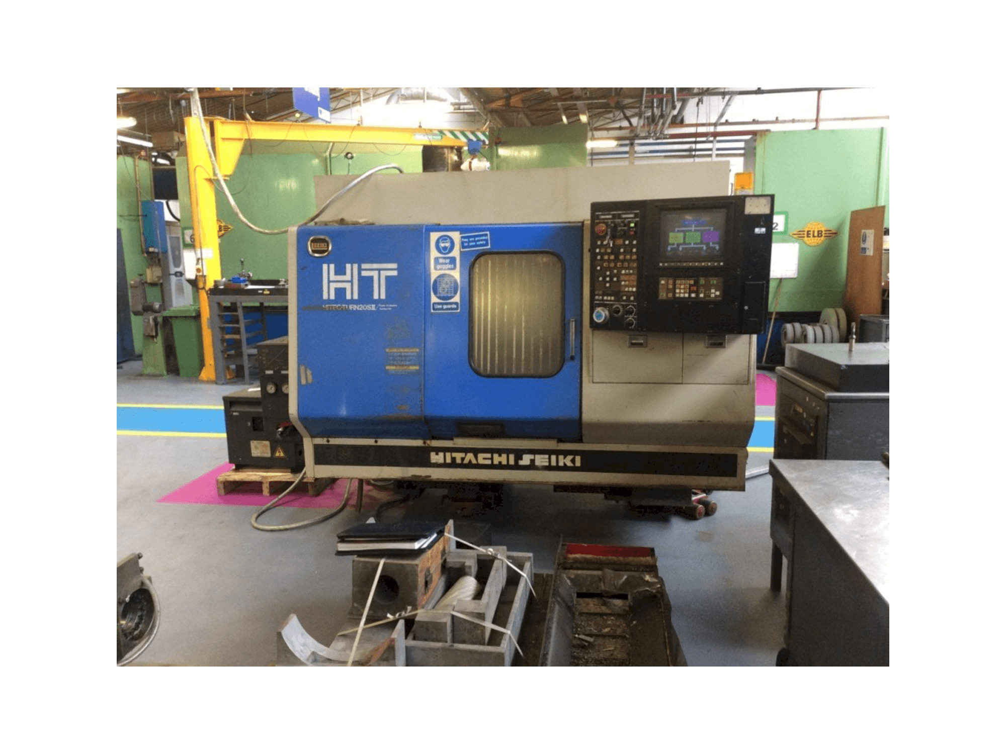 Front view of HITACHI SEIKI HT20SII machine