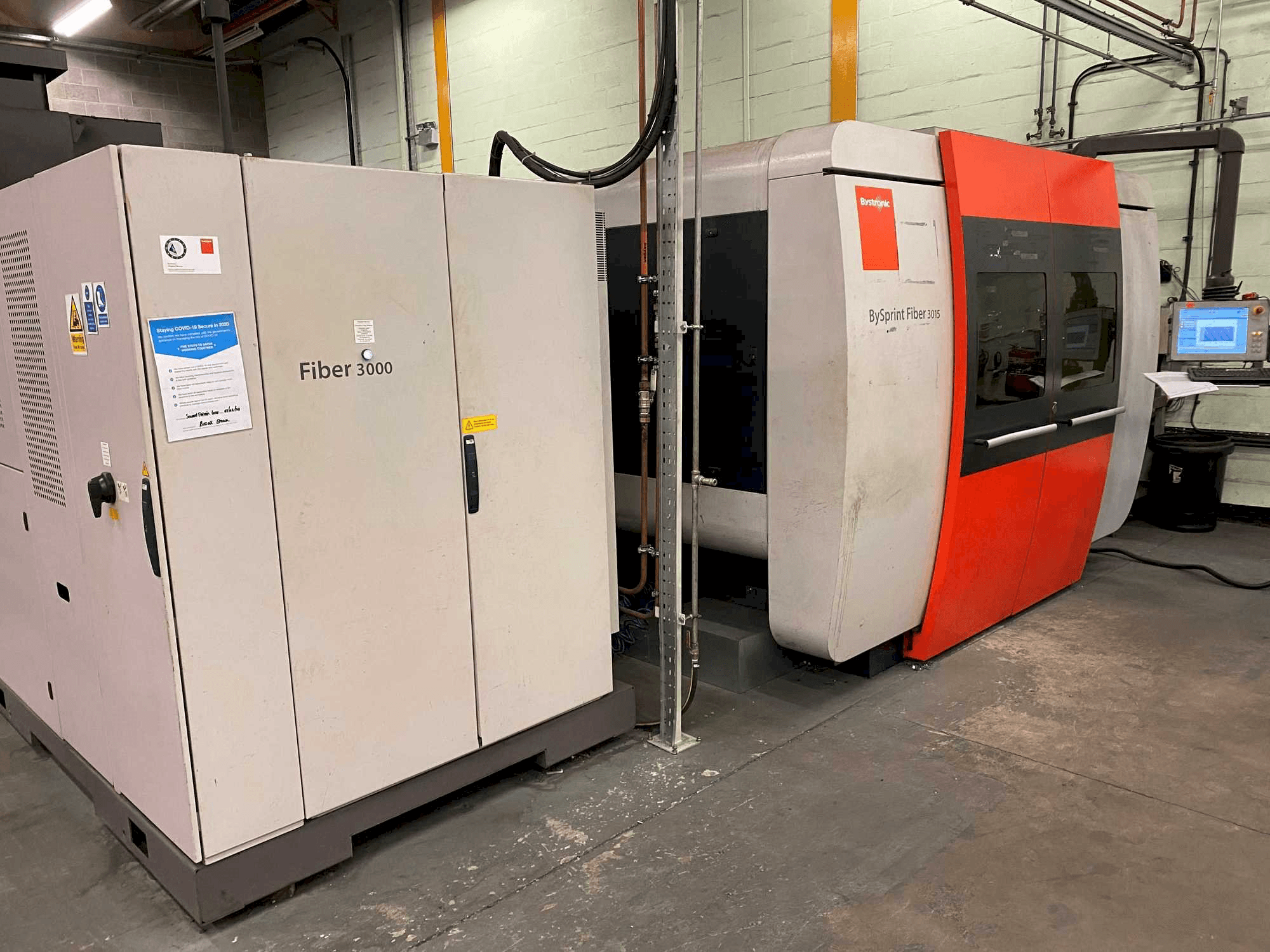 Front view of Bystronic BySprint 3015 Fiber machine