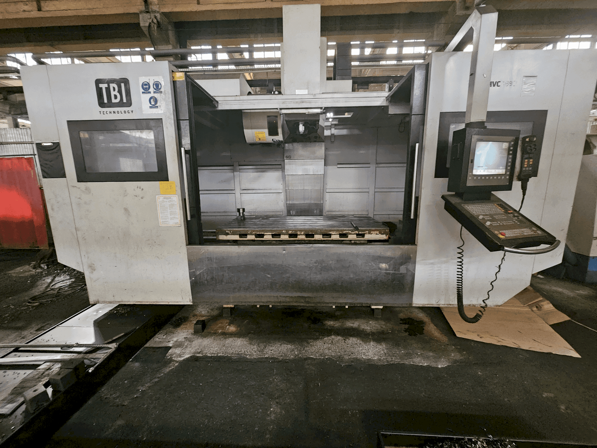 Front view of TBI MVC 1890 machine