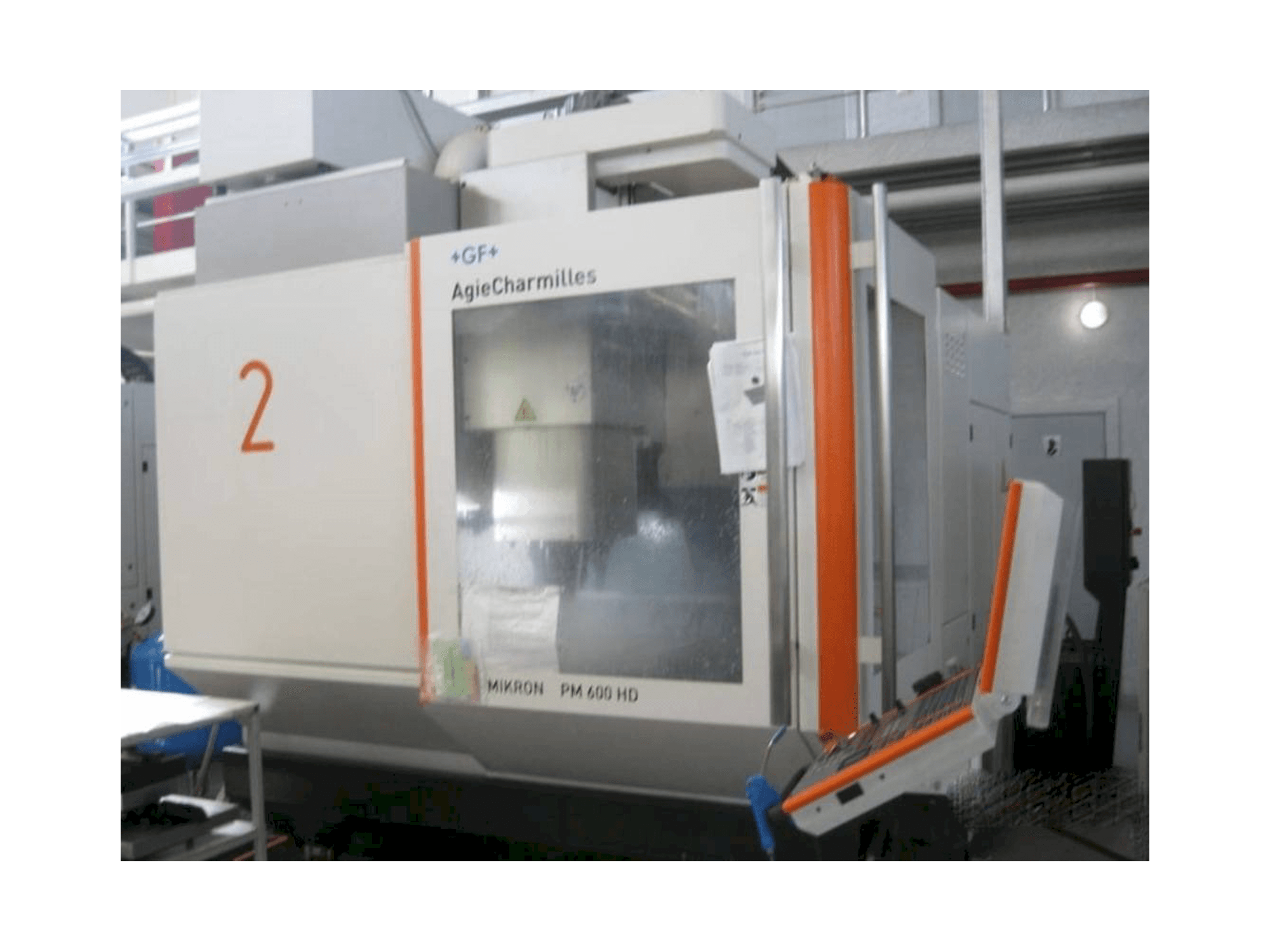 Front view of AgieCharmilles Mikron HPM 600 HD machine