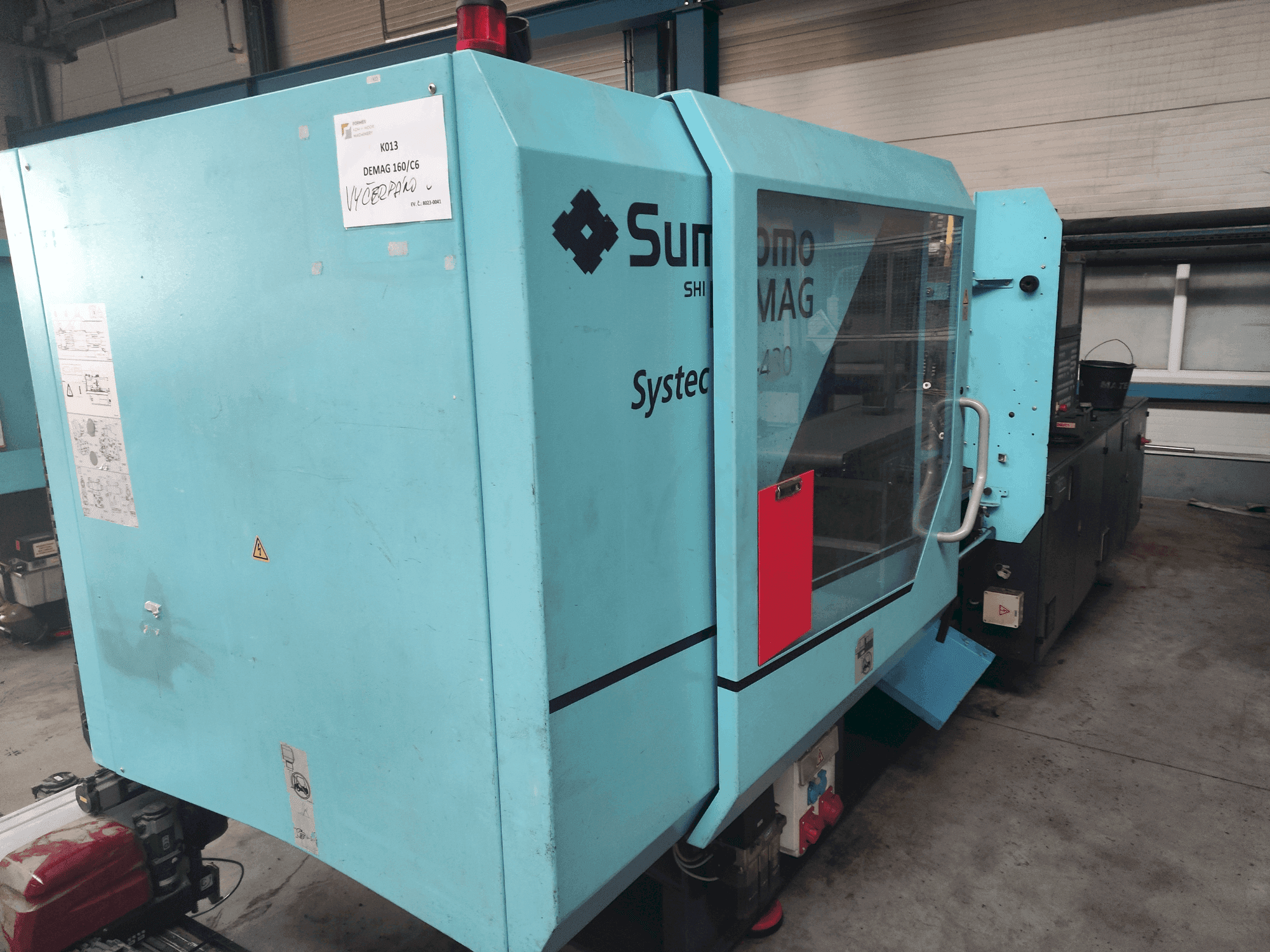 Front view of DEMAG Systec 160-520/430 machine