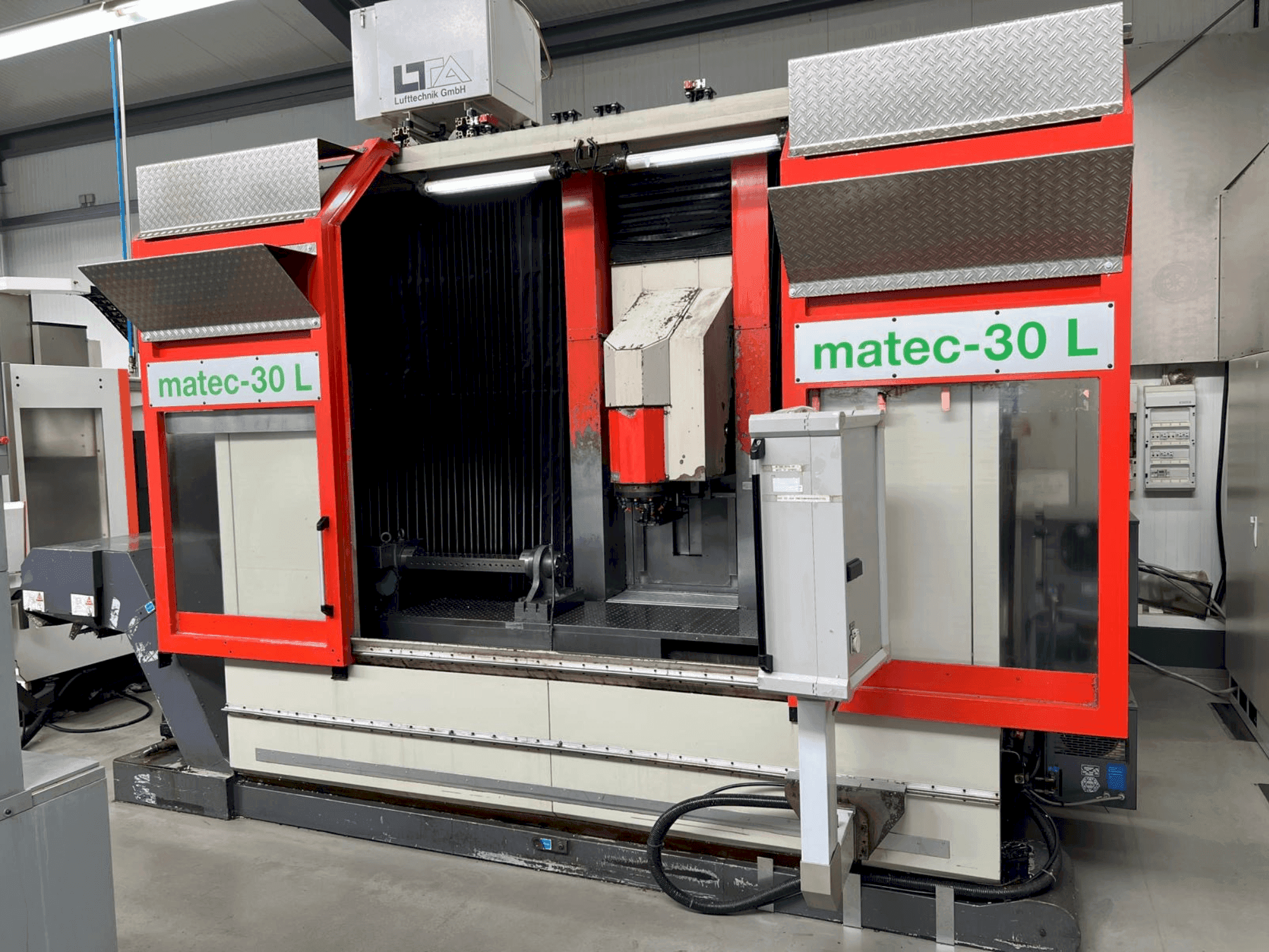 Front view of Matec 30 L machine