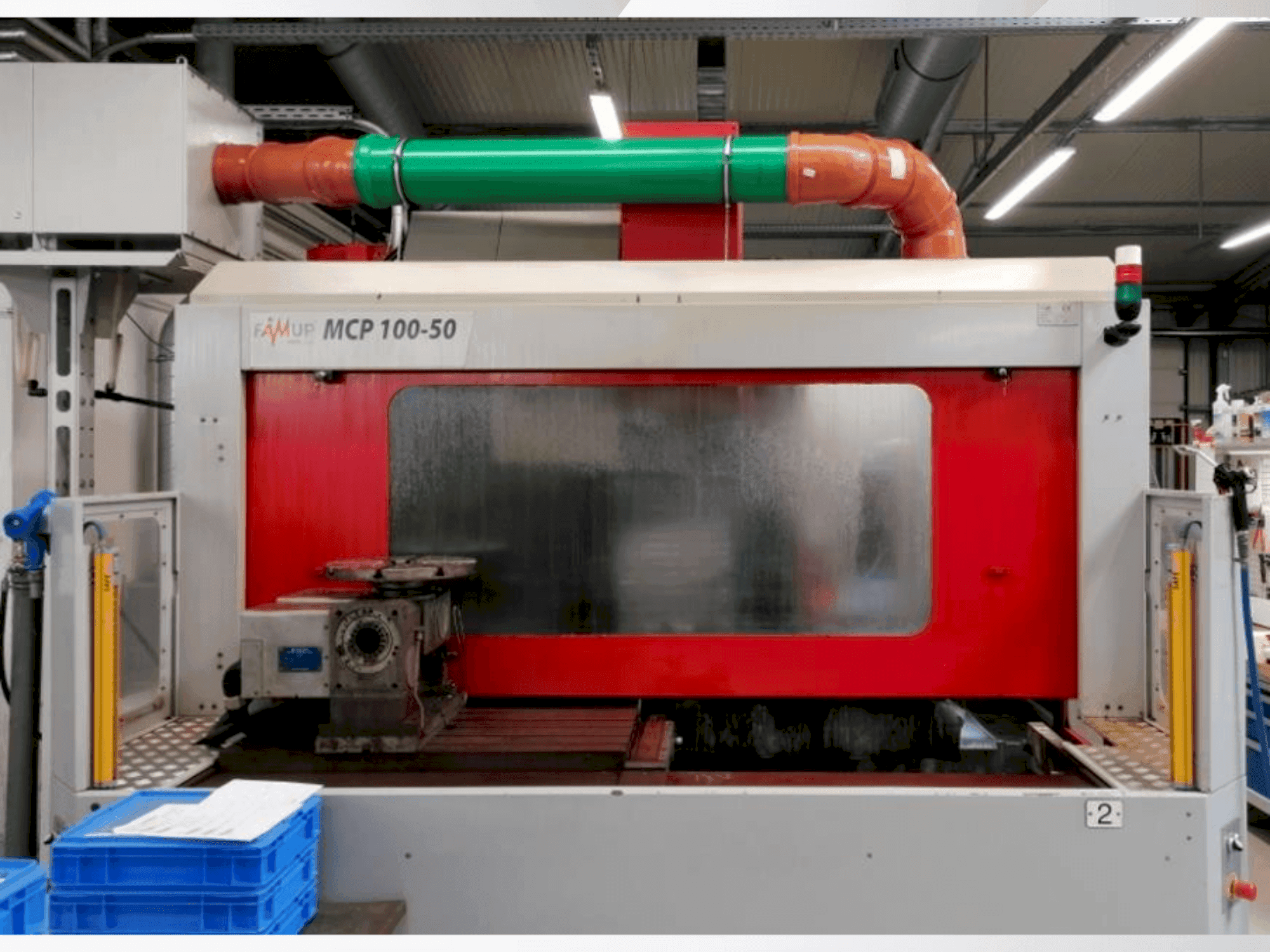 Front view of EMCO FamUp MCP 100-50 machine