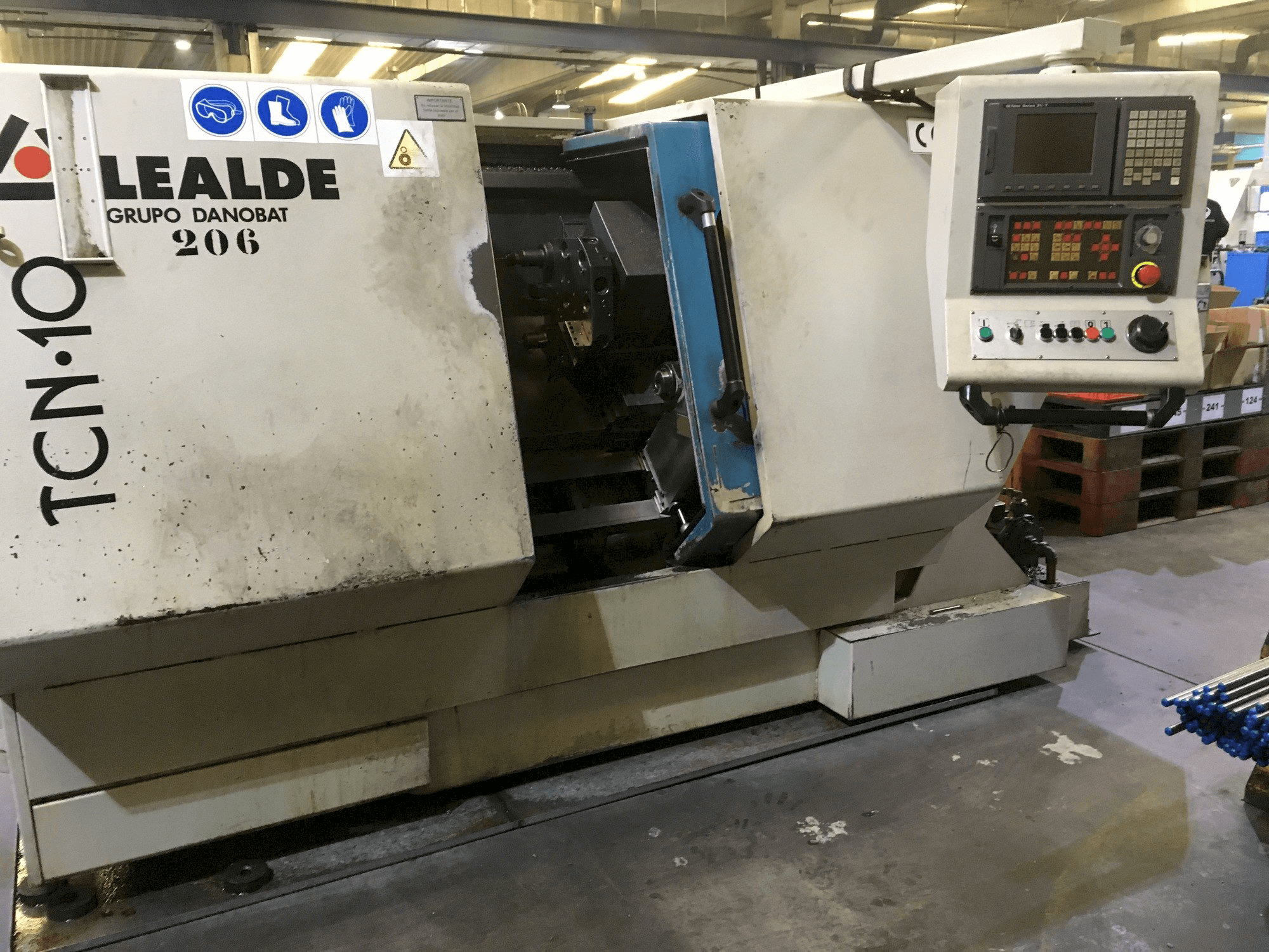 Front view of Lealde TCN10 machine