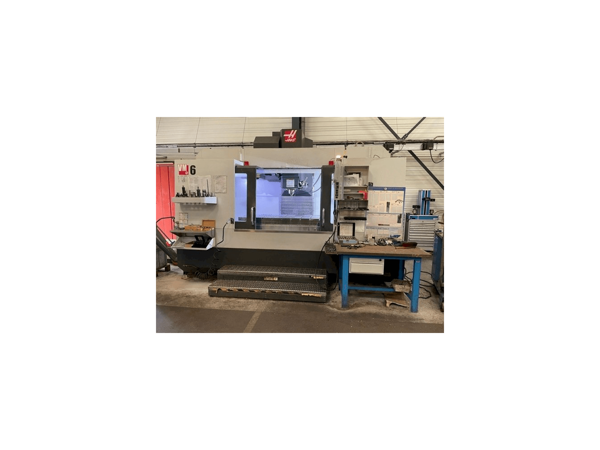 Front view of HAAS VM-6 machine