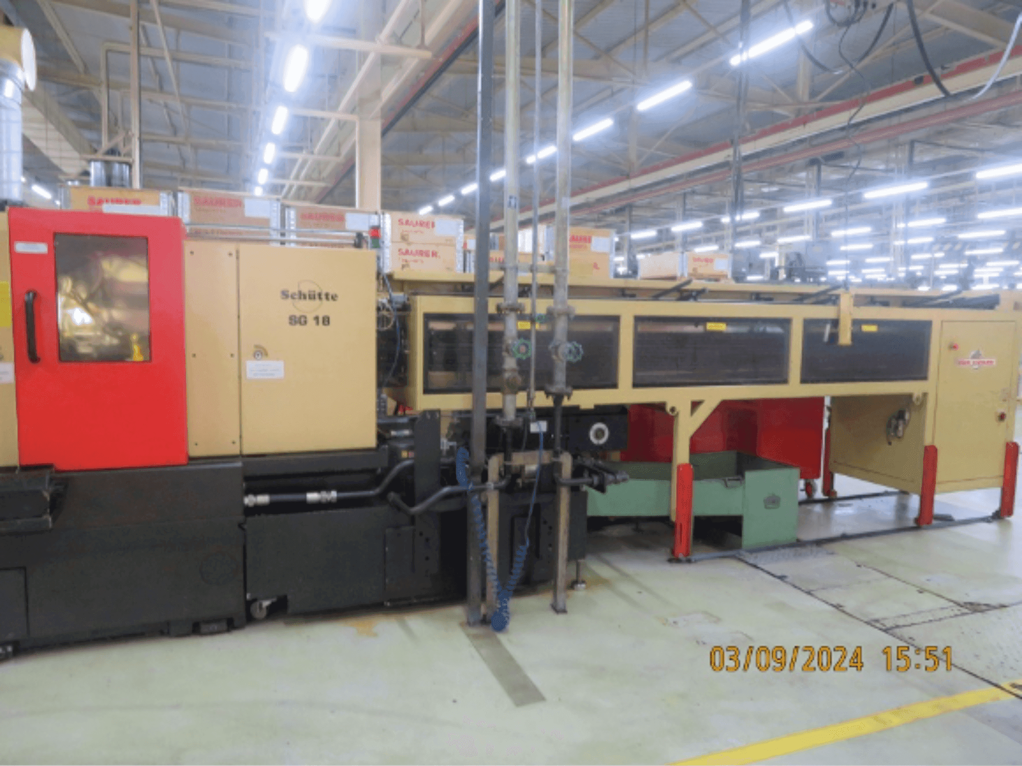 Front view of Schütte SG18 machine