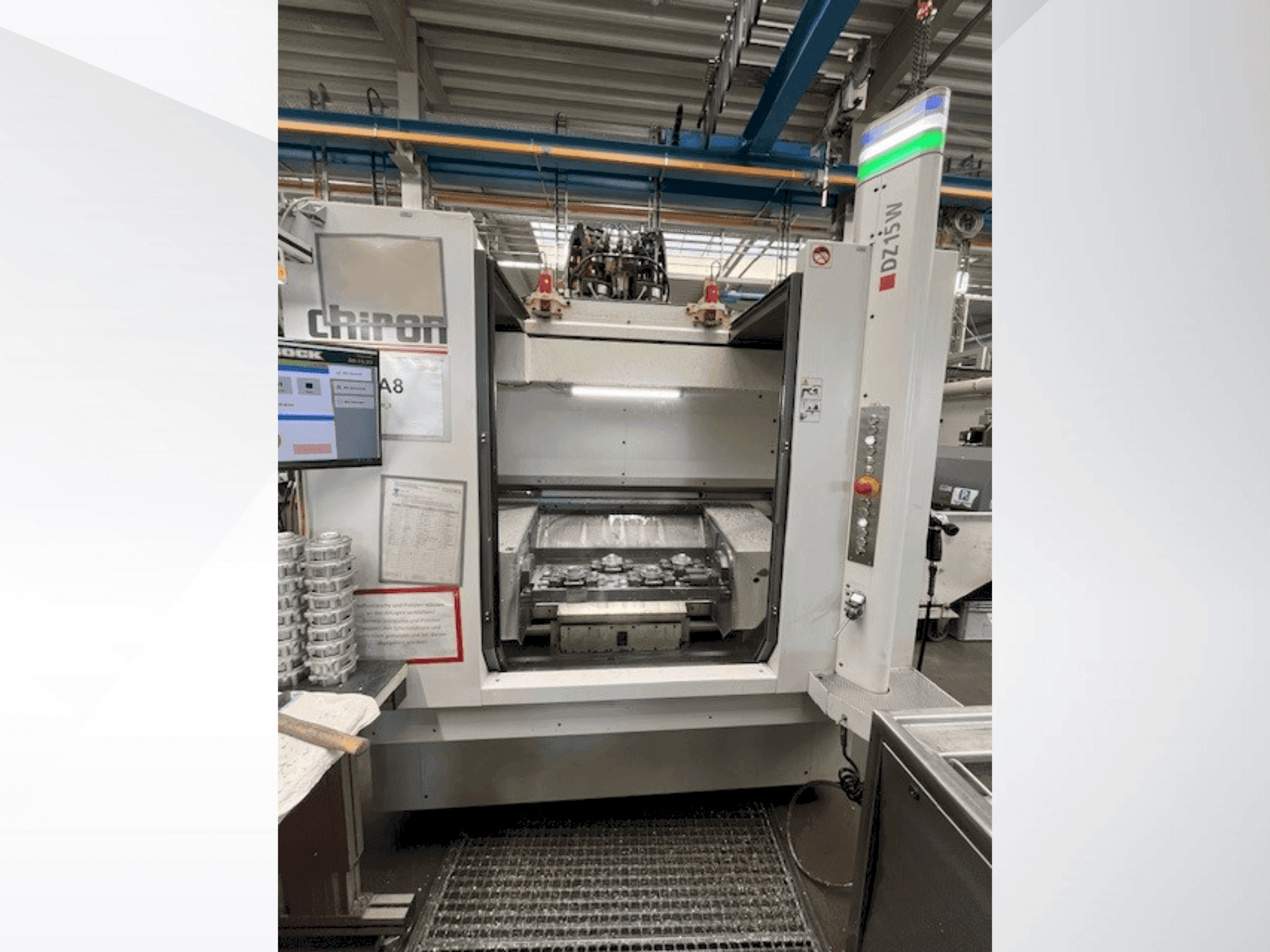 Front view of CHIRON DZ 15 W machine