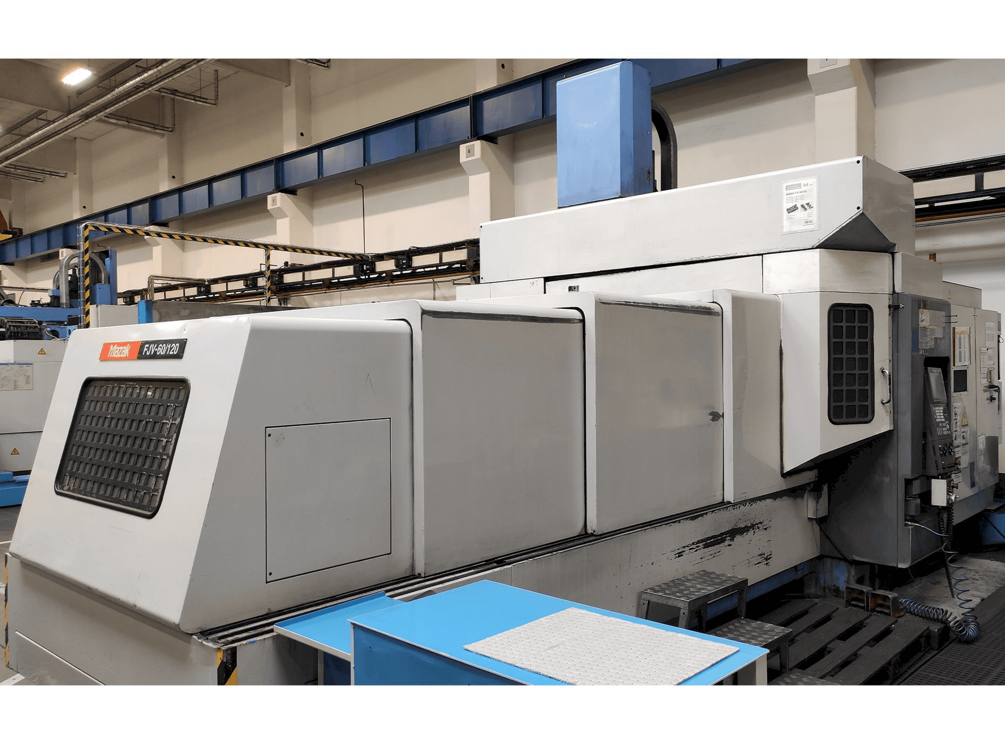 Front view of Mazak FJV 60/120 machine