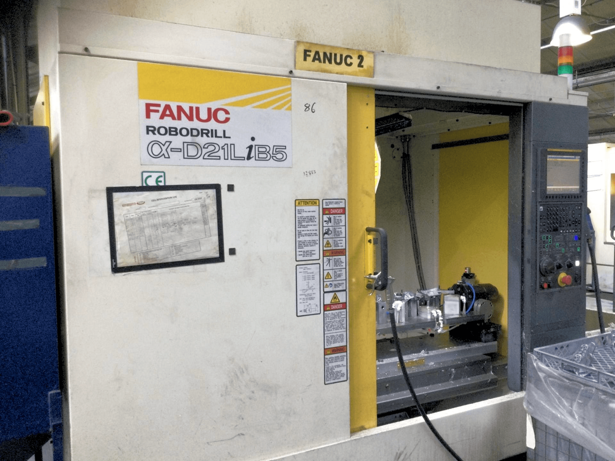 Front view of FANUC Robodrill Alpha D21LiB5 machine