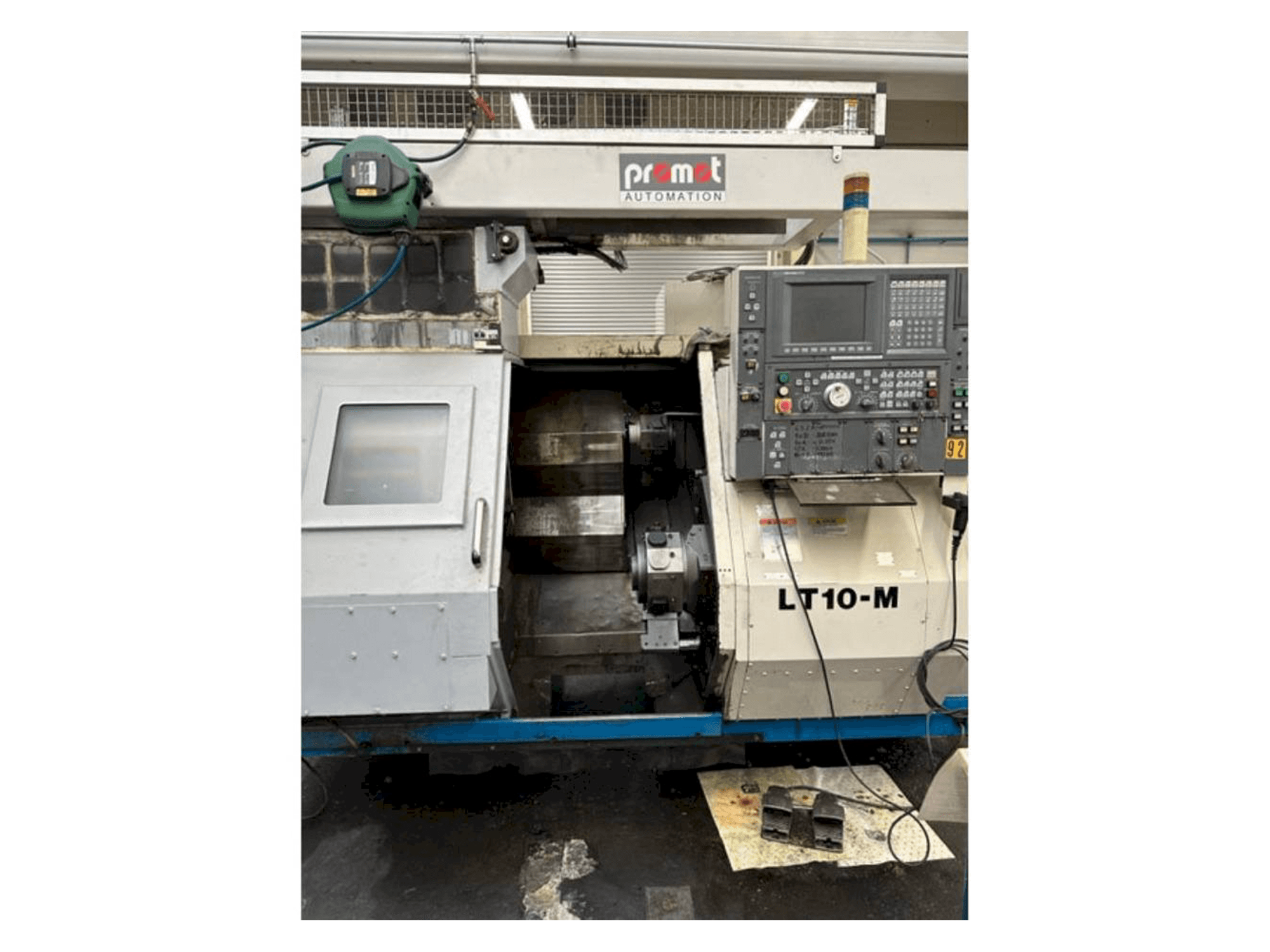 Front view of Okuma LT10 machine