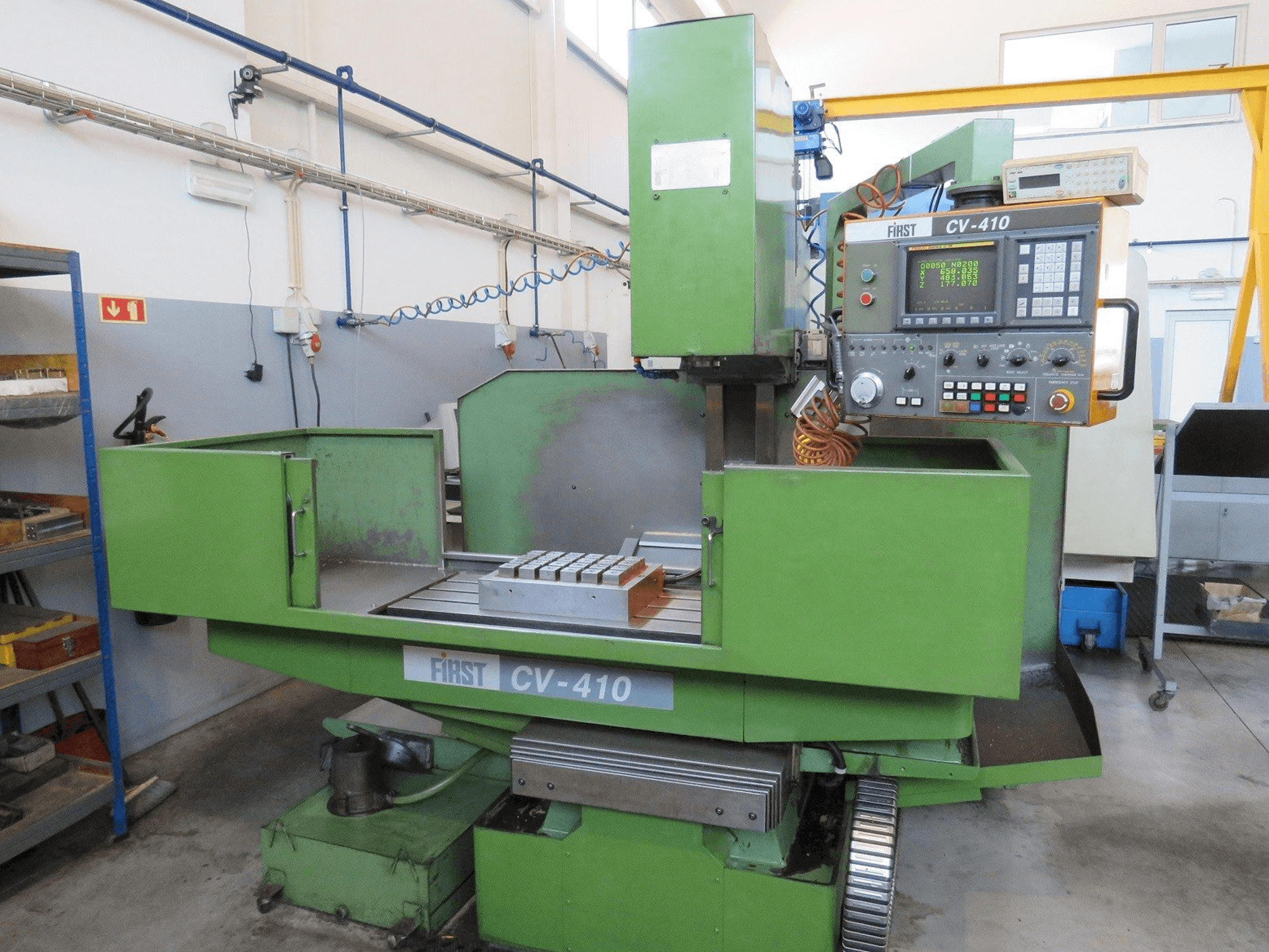 Front view of FIRST CV-410 machine