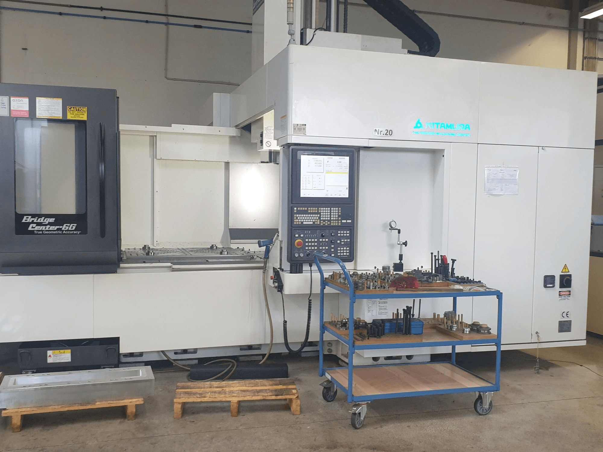 Front view of Kitamura Bridge Center 6G machine