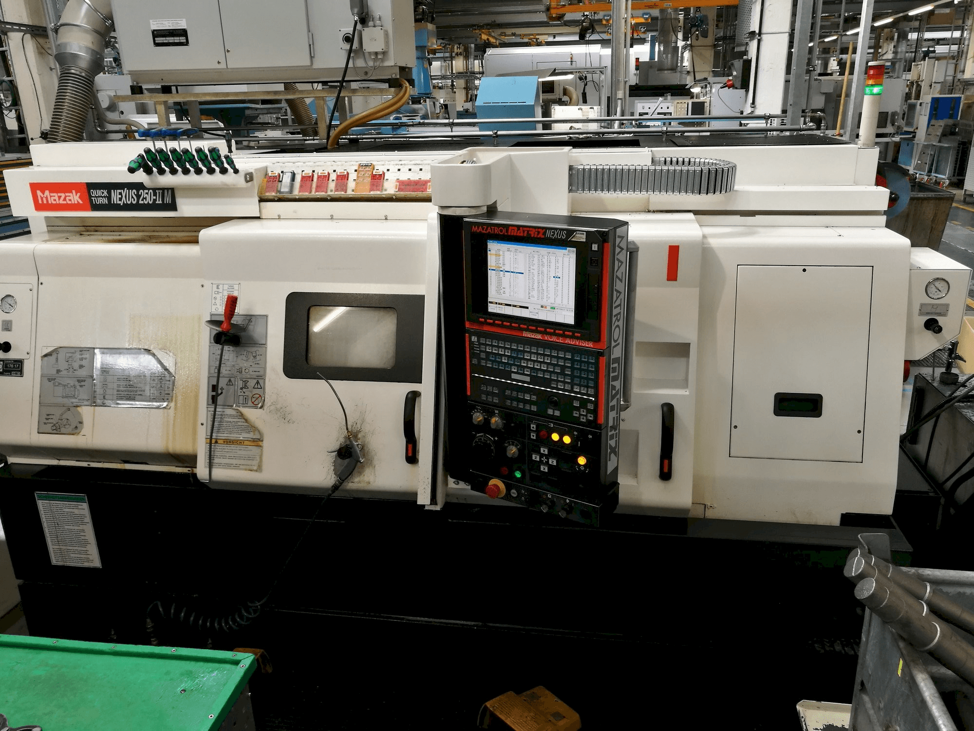 Front view of Mazak Quickturn Nexus 250-II M machine
